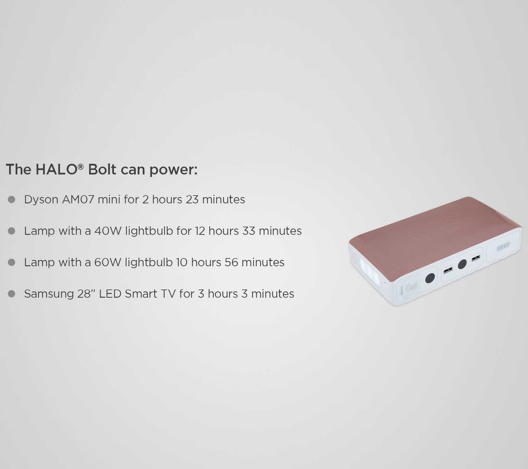 (QVC) HALO Bolt AC DC Wireless Phone Charger & Car Jump Starter