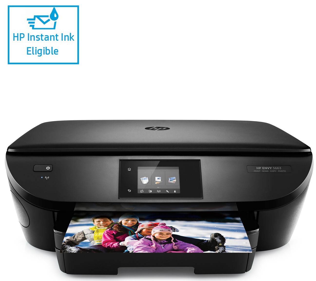 HP Envy 5663 Printer, Copier Scanner w/Touch Display,Instant Ink