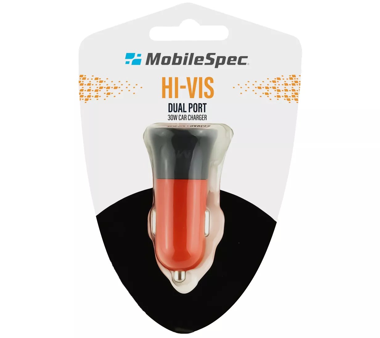 MobileSpec HiVis Dual Port 30W DC Charger