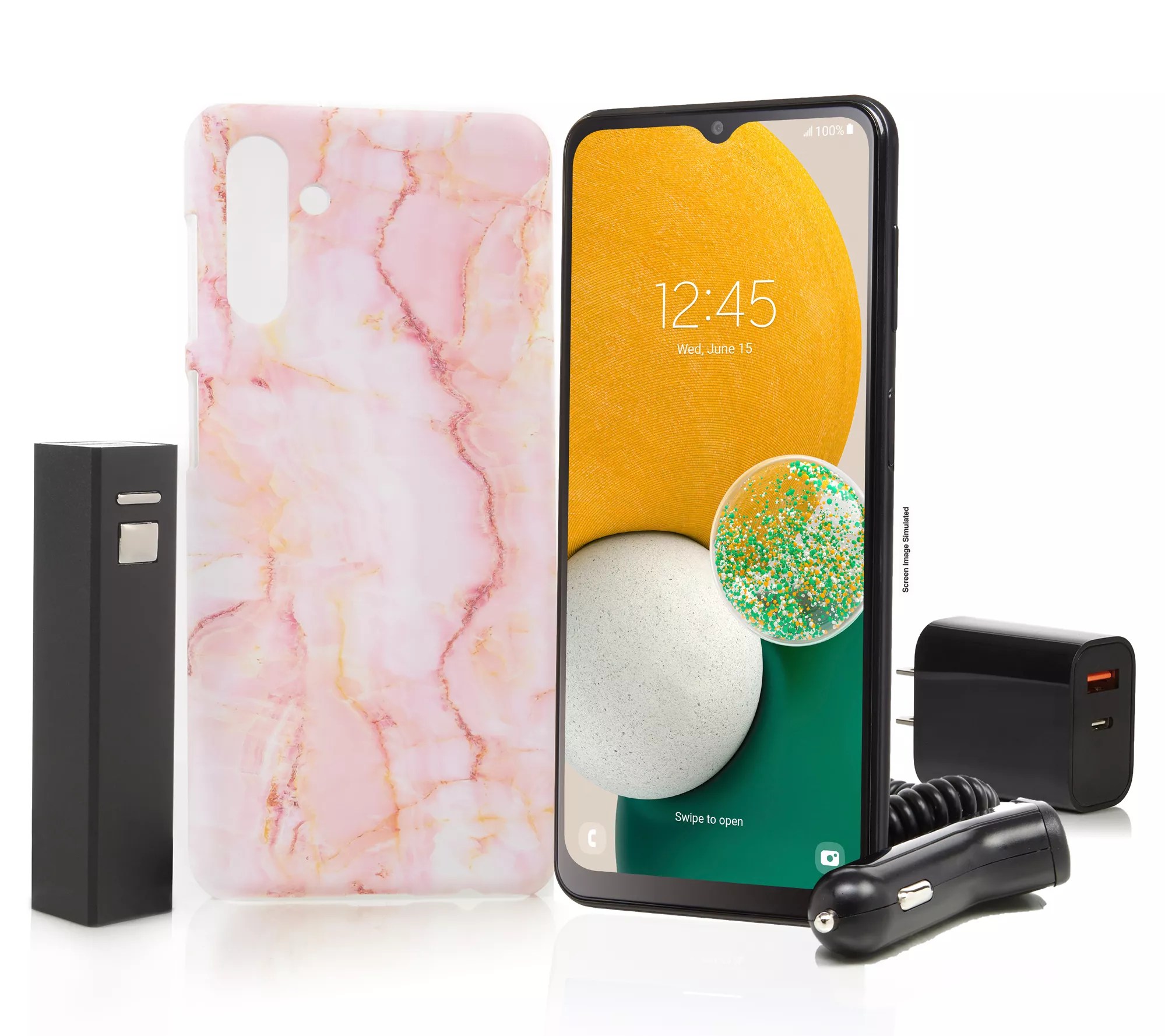 Tracfone 6.5" Samsung Galaxy A13 5G, 1500 Talk/Text/Data & Accessories