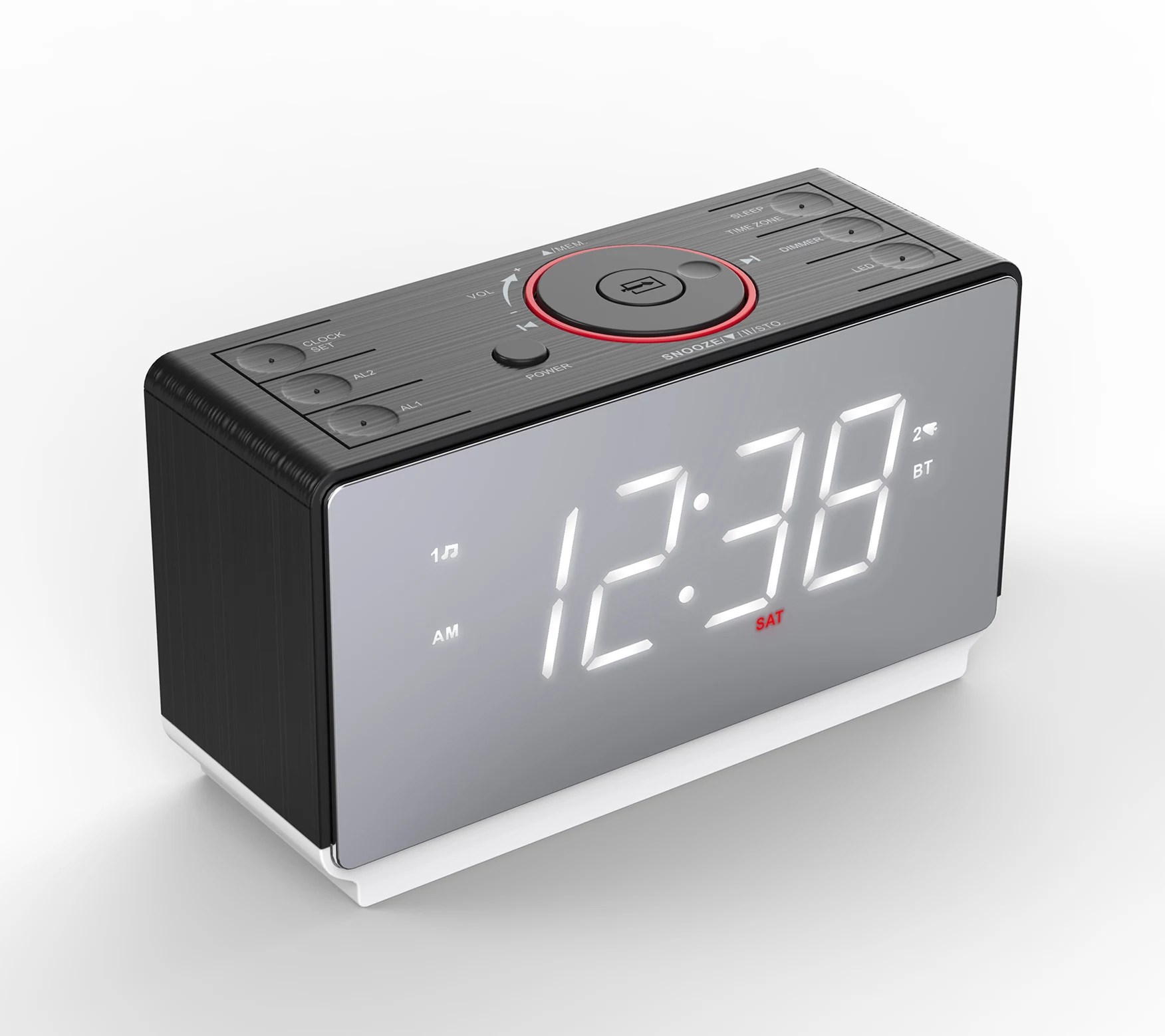 Emerson SmartSet Alarm Clock Radio with Speakerand Charger