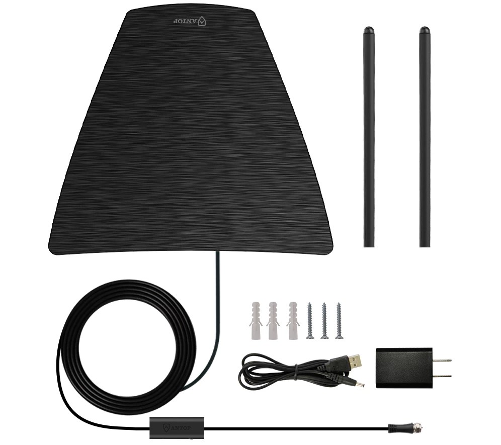 Antop Indoor HDTV Antenna, Amazon Fire TV Stick Lite and Software Bundle