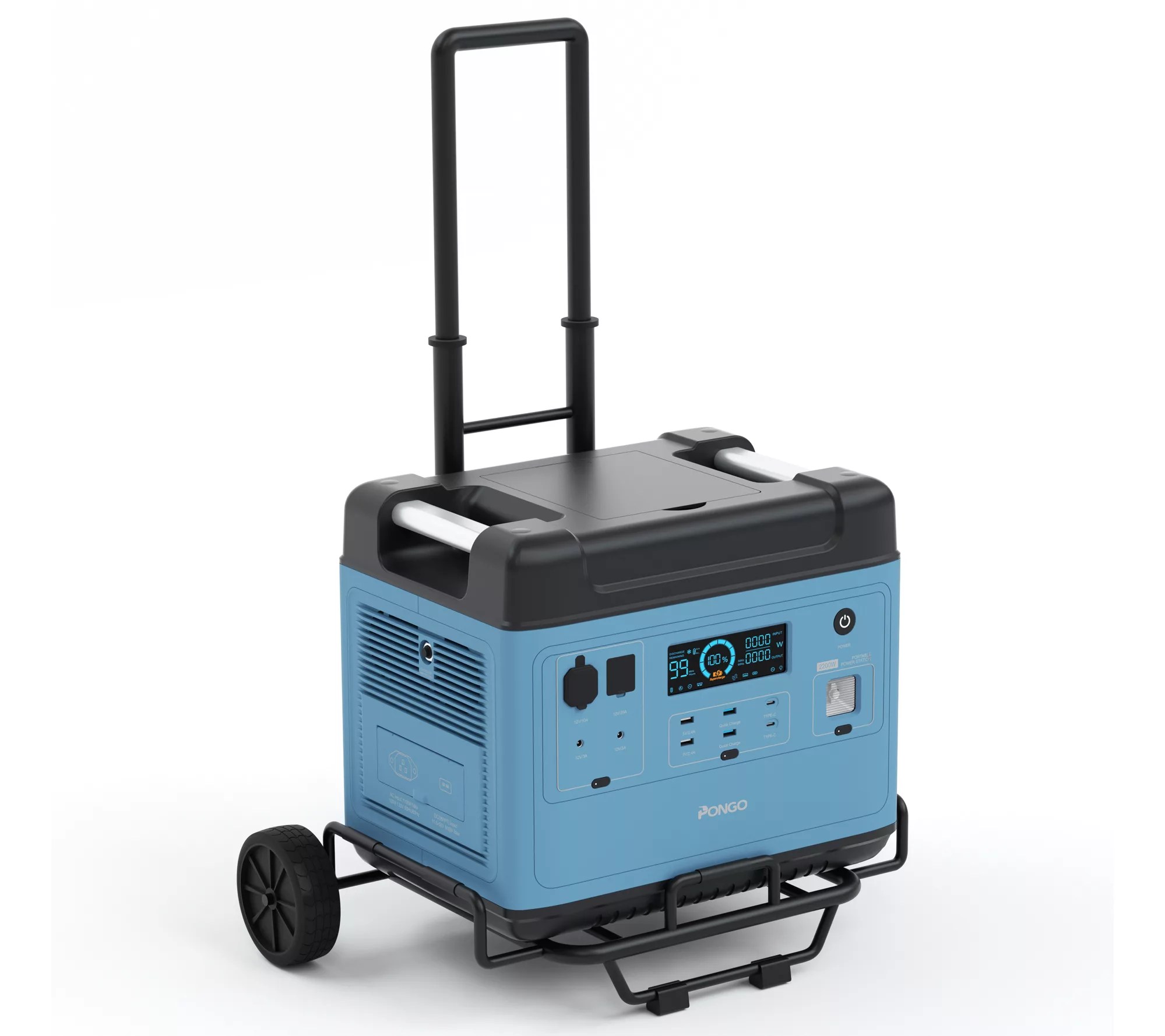 Pongo 2000 Power Station with Folding Hand Truck