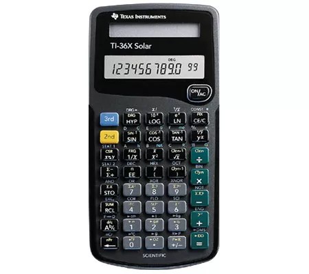 Texas Instrument TI36X Scientific Solar PoweredCalculator - QVC.com