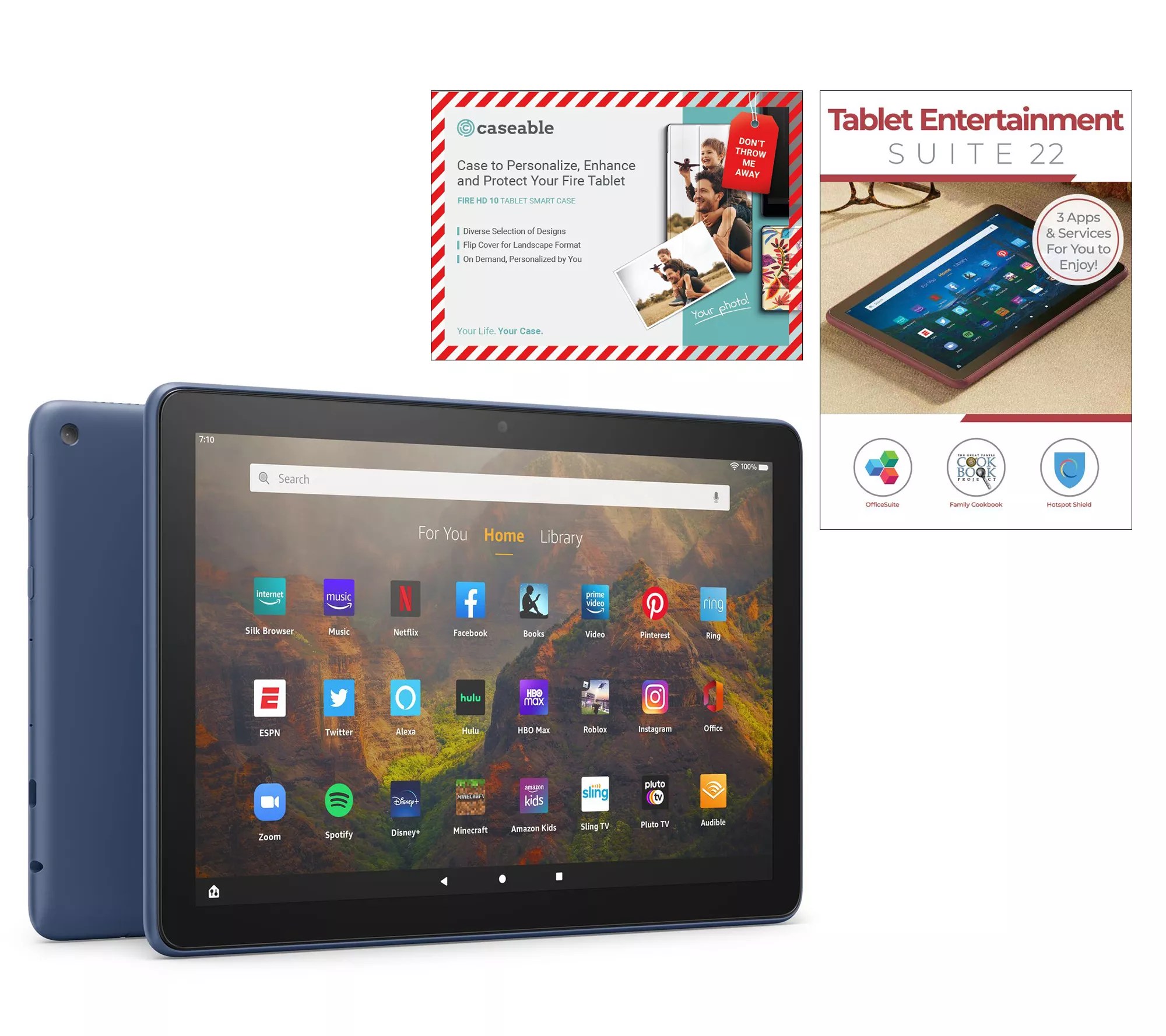 AllNEW Amazon Fire 10" 32GB WiFi Tablet with Software & Case Voucher