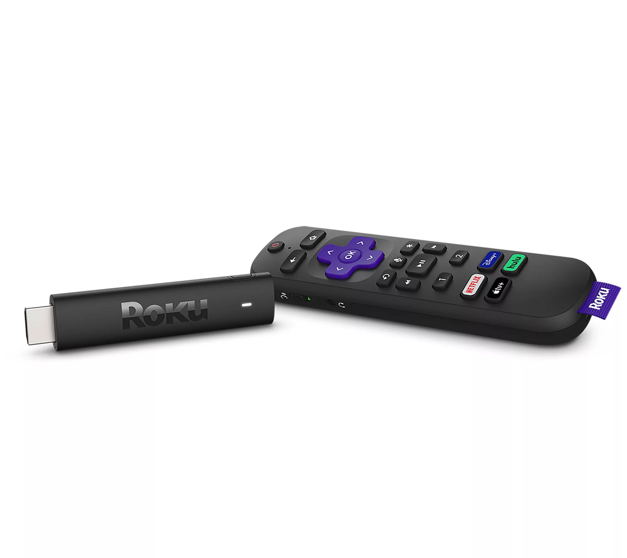 Roku Streaming Stick 4K+ with Voice Remote, Wired Earbuds and Voucher