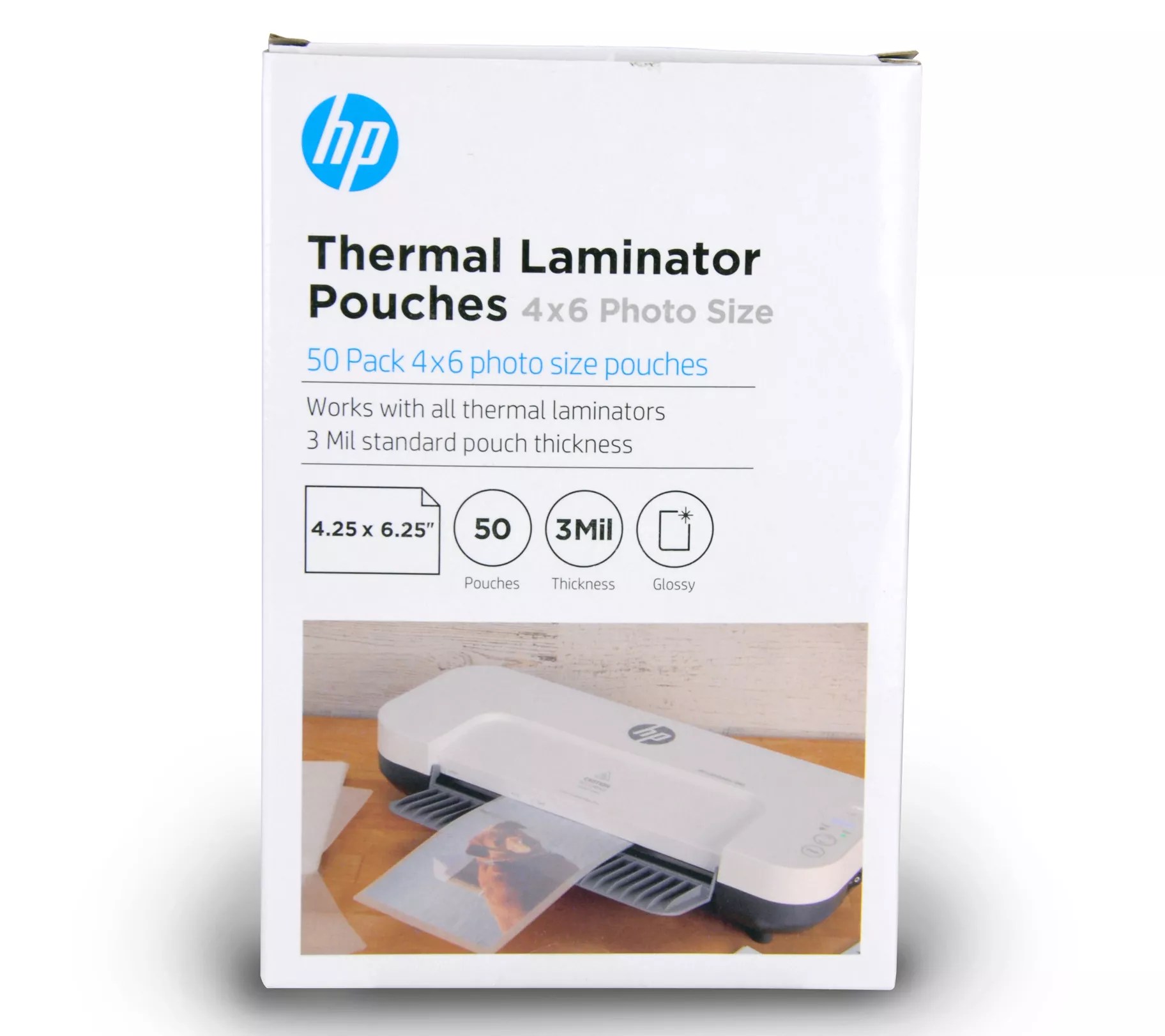 HP 4" x 6" Laminator Pouch 50 Pack
