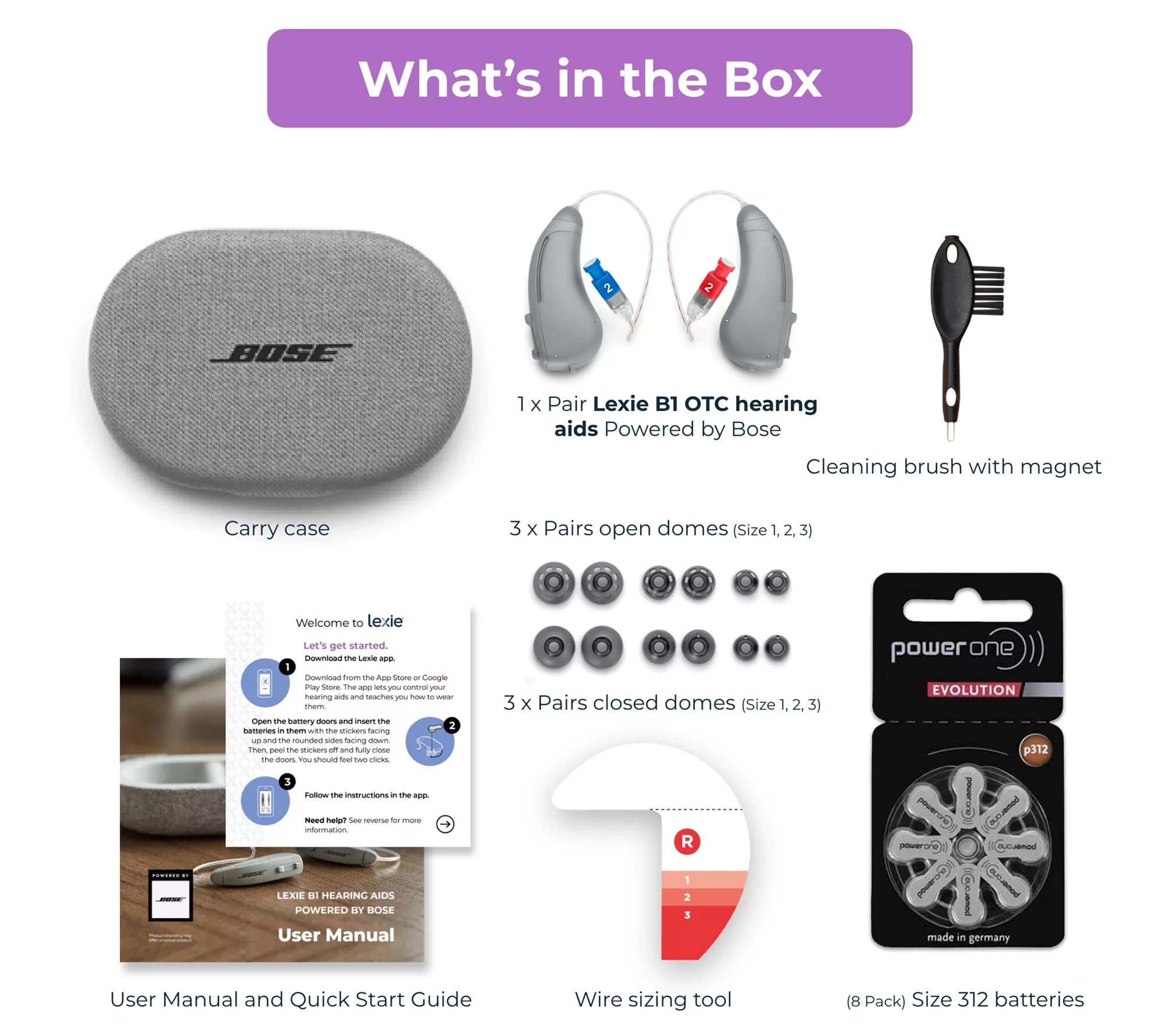 Lexie B1 Hearing Aids Powered by Bose