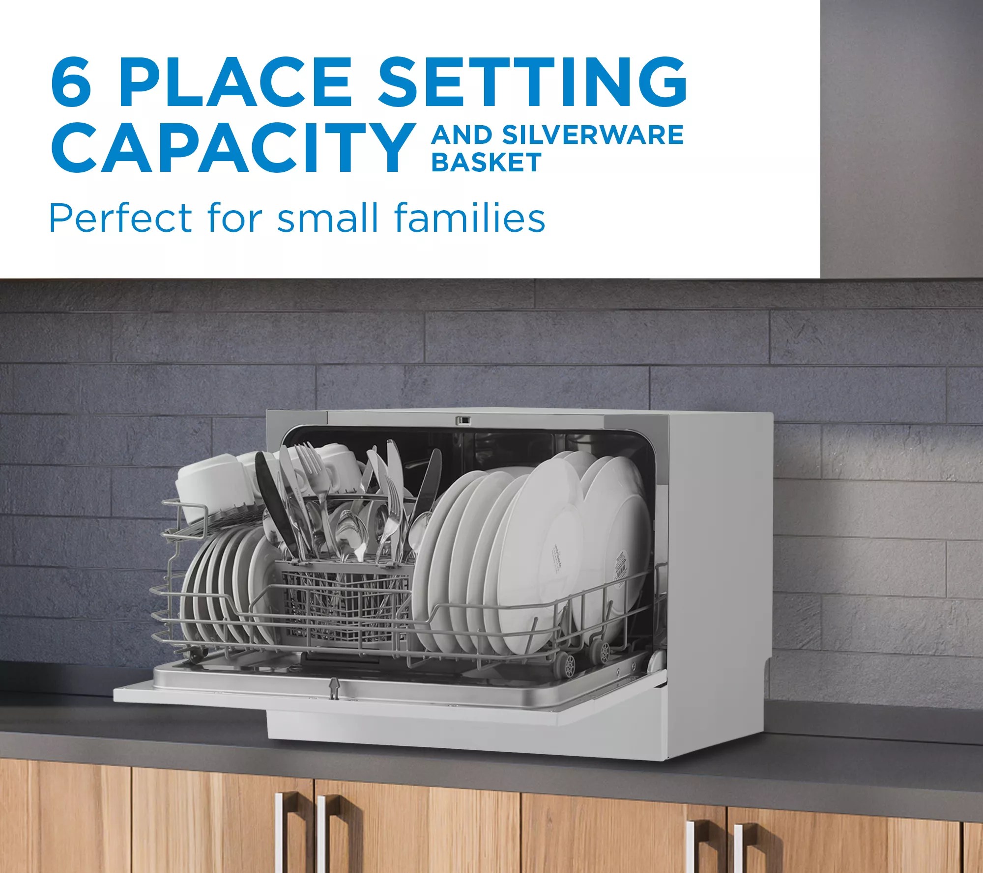 Danby 6Setting Countertop Dishwasher in Silver