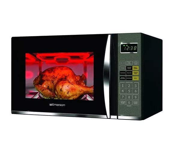 Emerson 1.2 Cubic Foot 1100W Countertop Microwave w/ Grill
