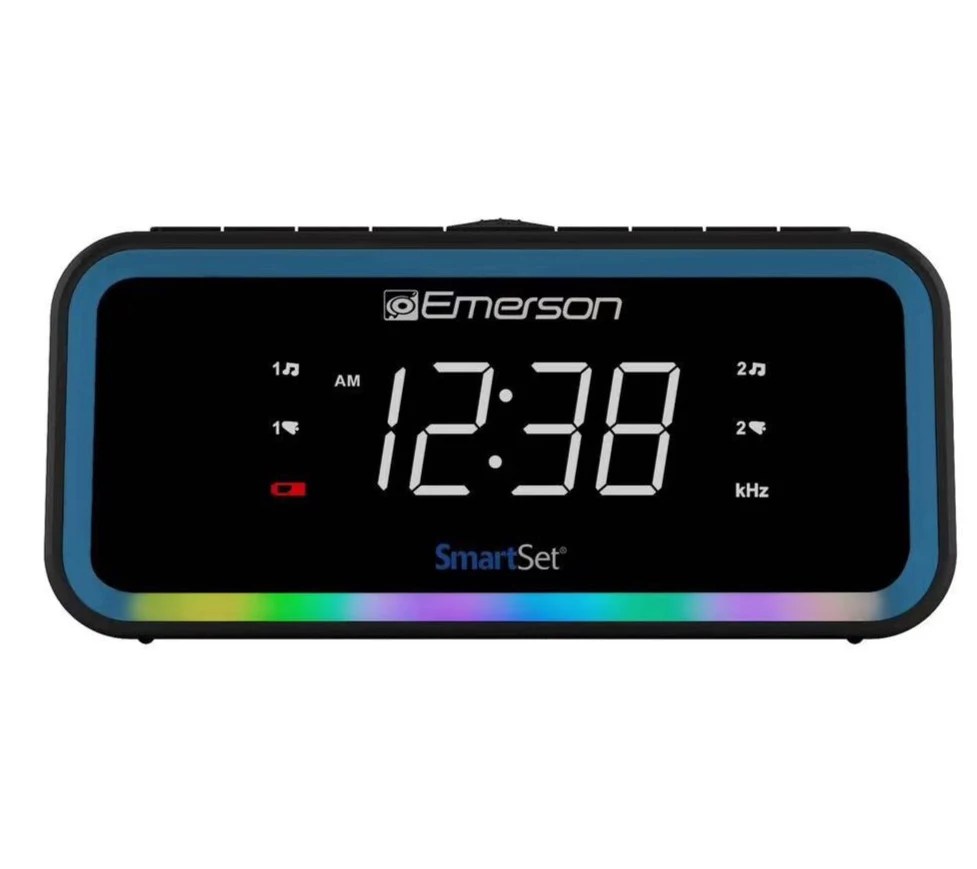 Emerson SmartSet 0.9" LED Dual Alarm Clock Radio w/ AM/FM