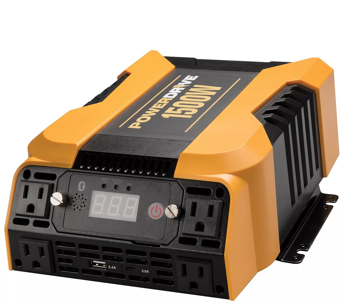 PowerDrive 1500W Bluetooth Power Inverter w/ 4AC, 2 USB ports