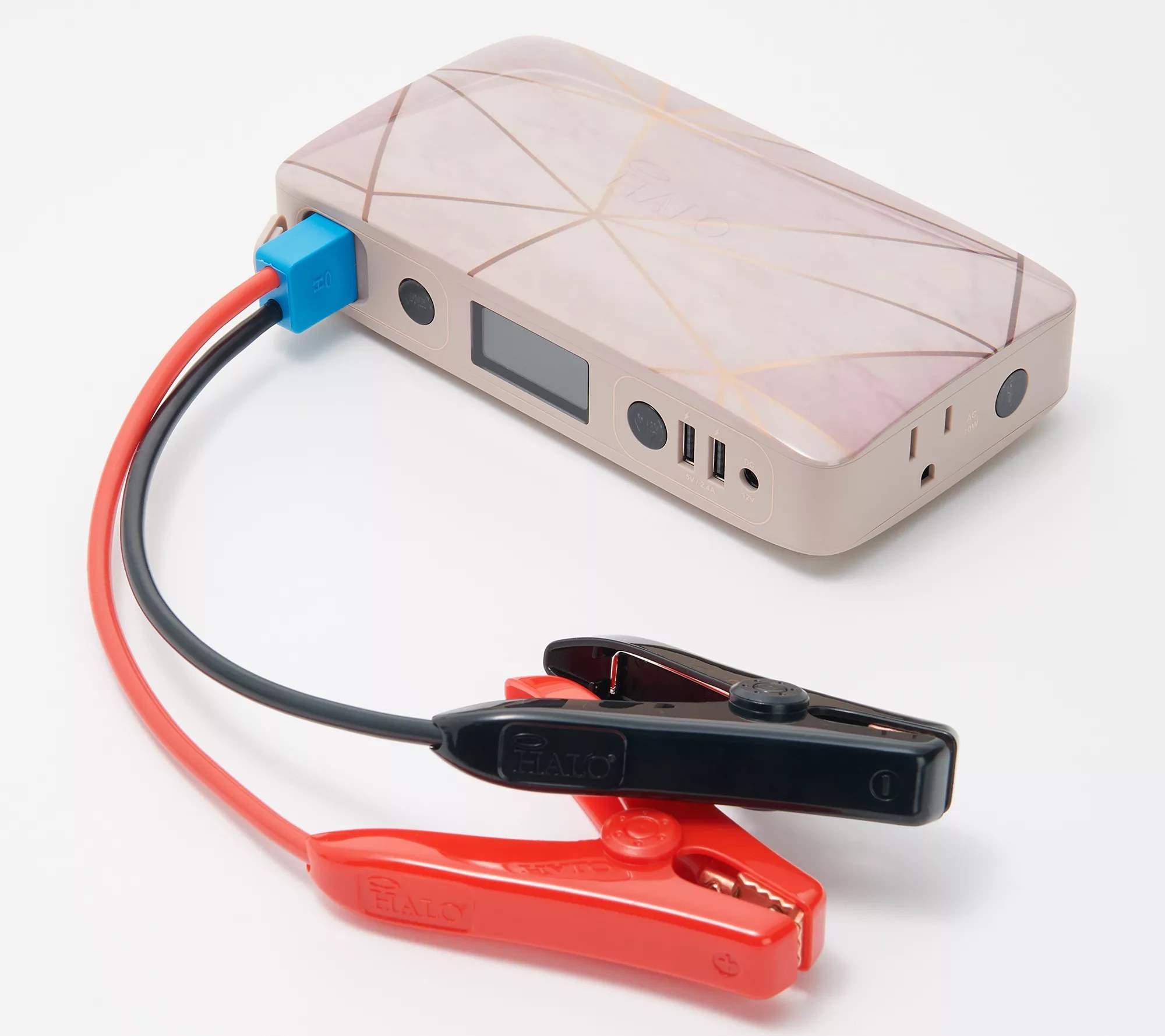 "As Is" HALO Bolt Max Car Jumpstarter w/ AC Outlet Charging Ports - QVC.com