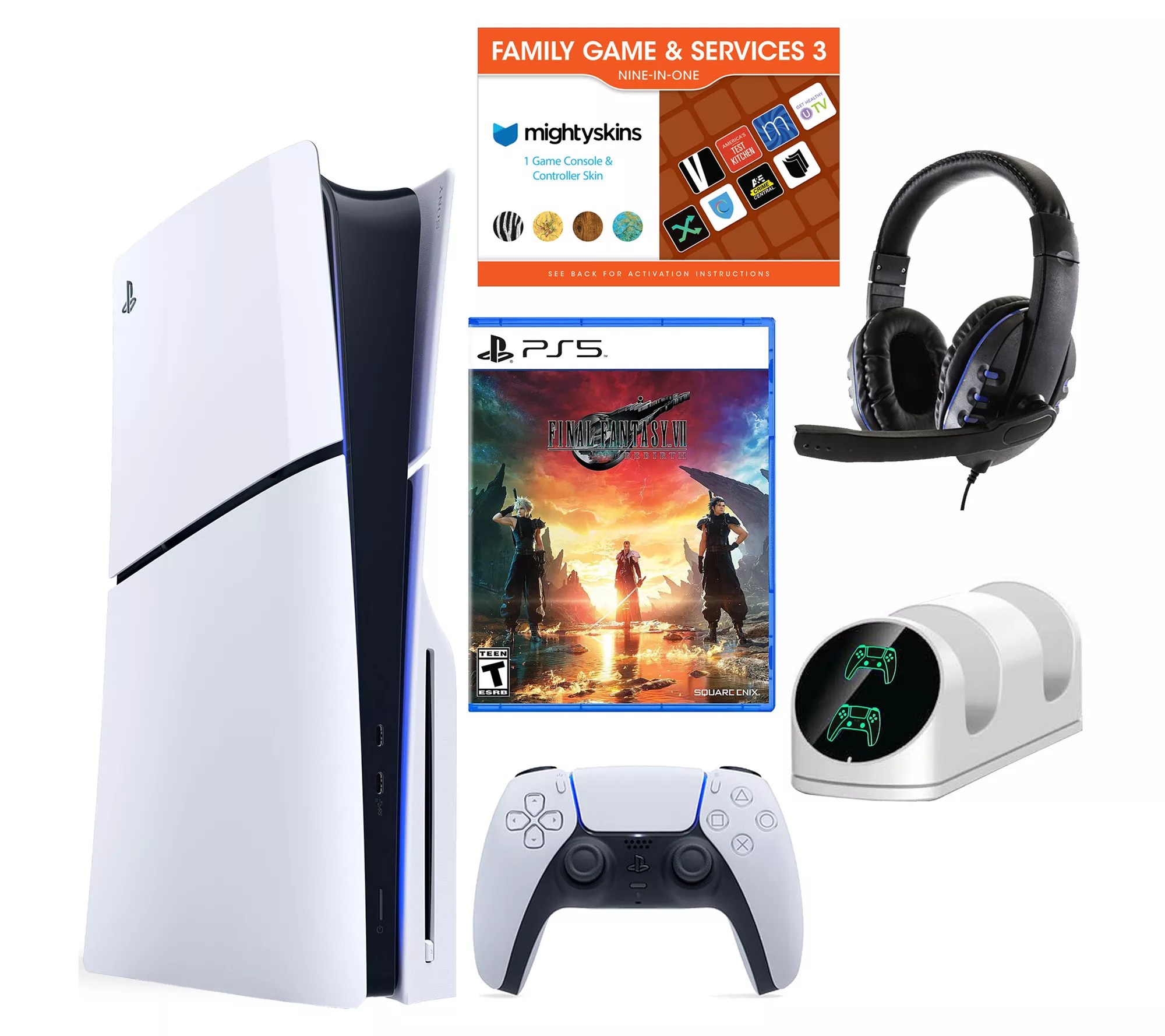 PS5 Slim Disc Console with Final Fantasy VIIBundle