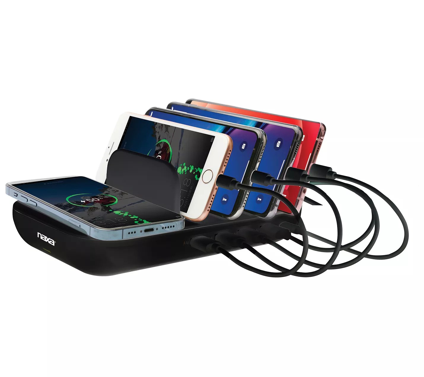 Naxa 6in1 Wireless Charging Station