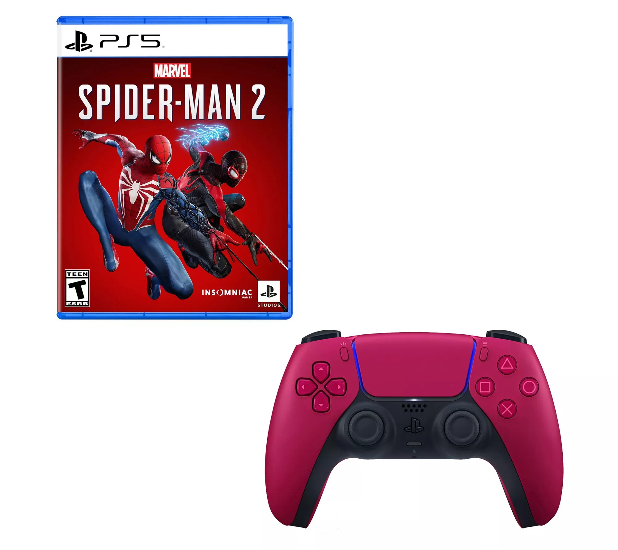 PS5 SpiderMan 2 Game with DualSense Controller