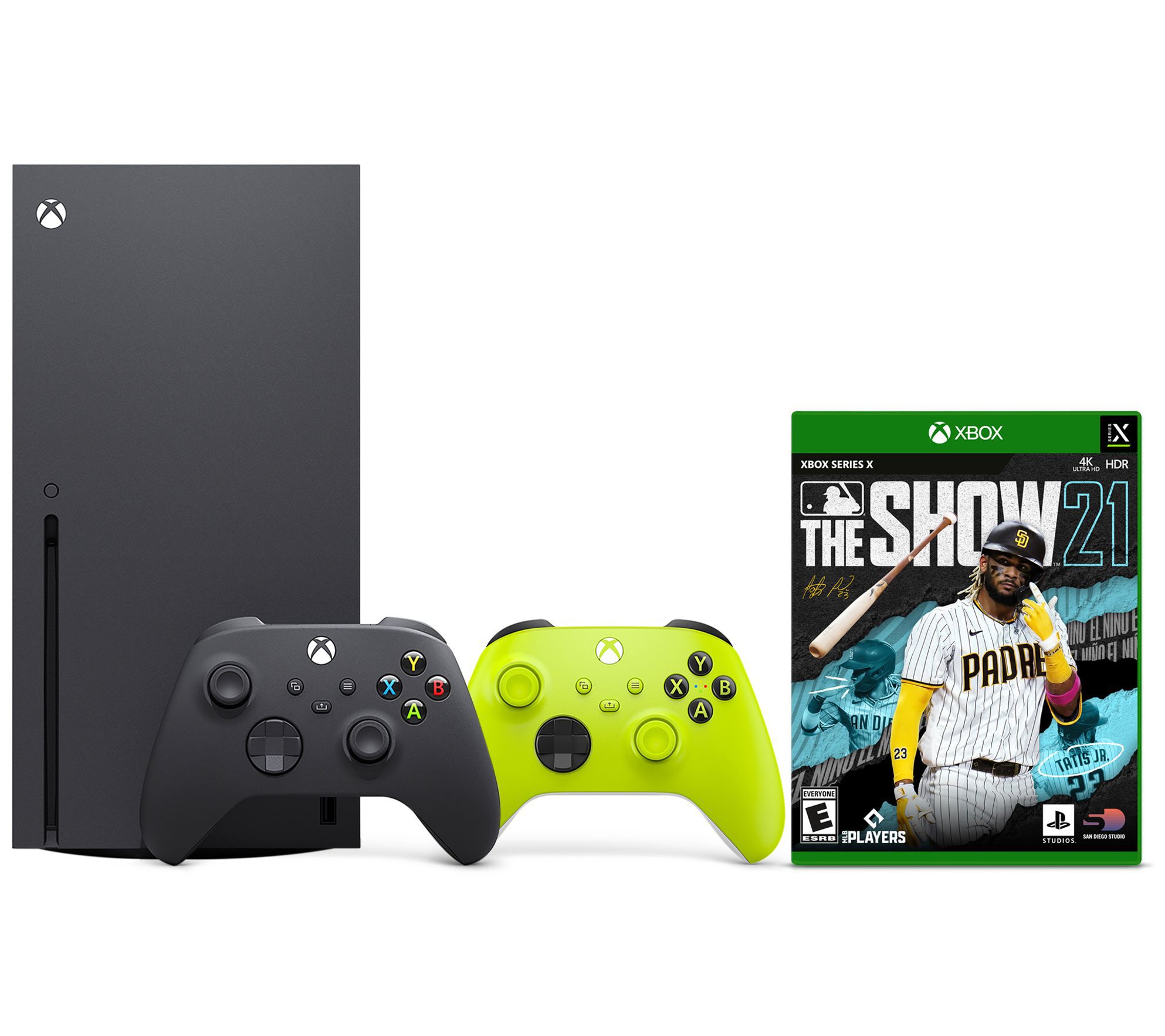 Xbox Series X Bundle w/ MLB The Show 21 Game & 2 Controllers