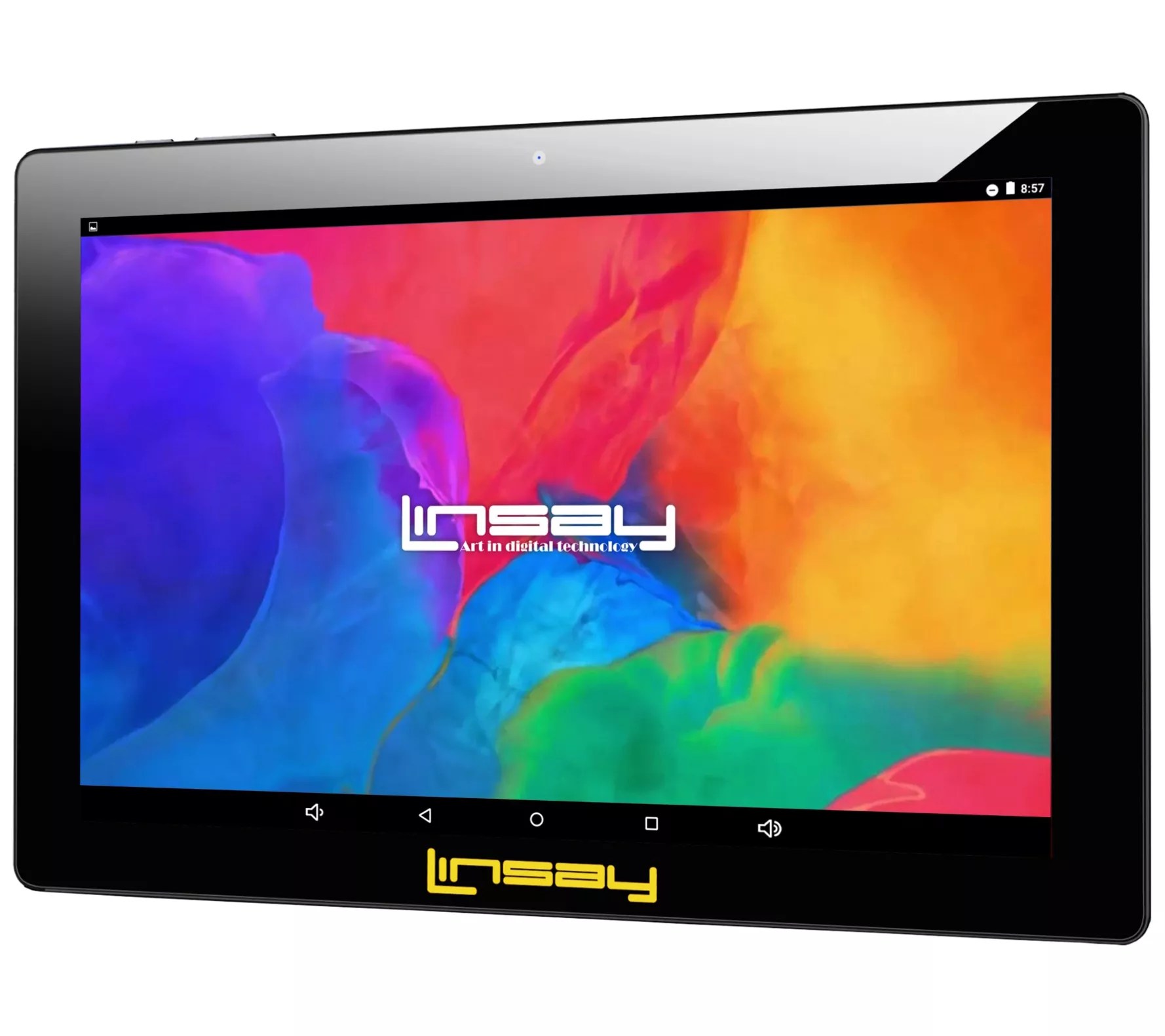 LINSAY 10.1" Android Tablet w/ Stylus & Pop Holder 32GB