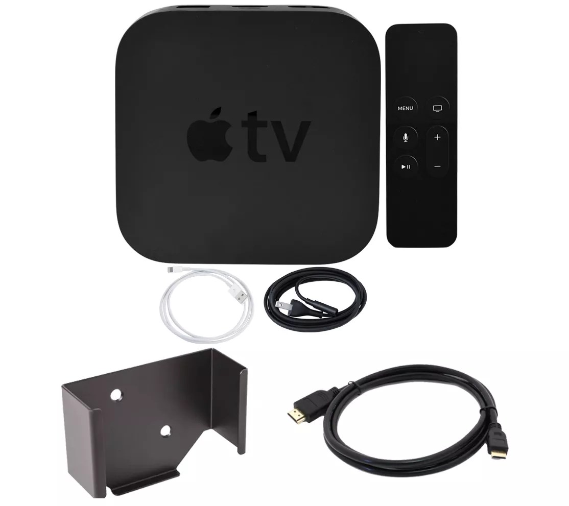 Apple TV 32GB with Wall Mount and HDMI Cable
