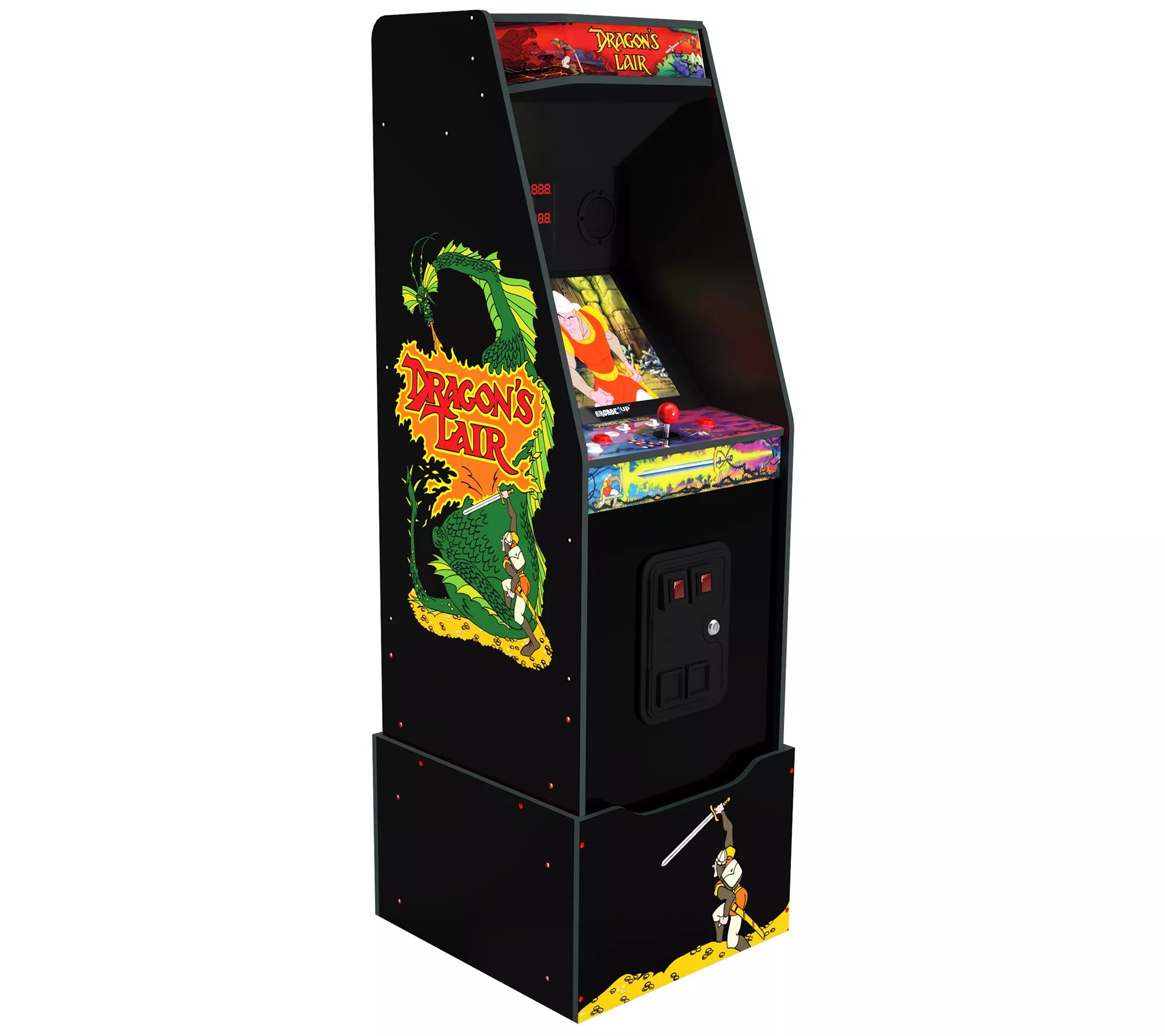 Arcade1Up Dragon's Lair Arcade w/ Riser(3 Games)