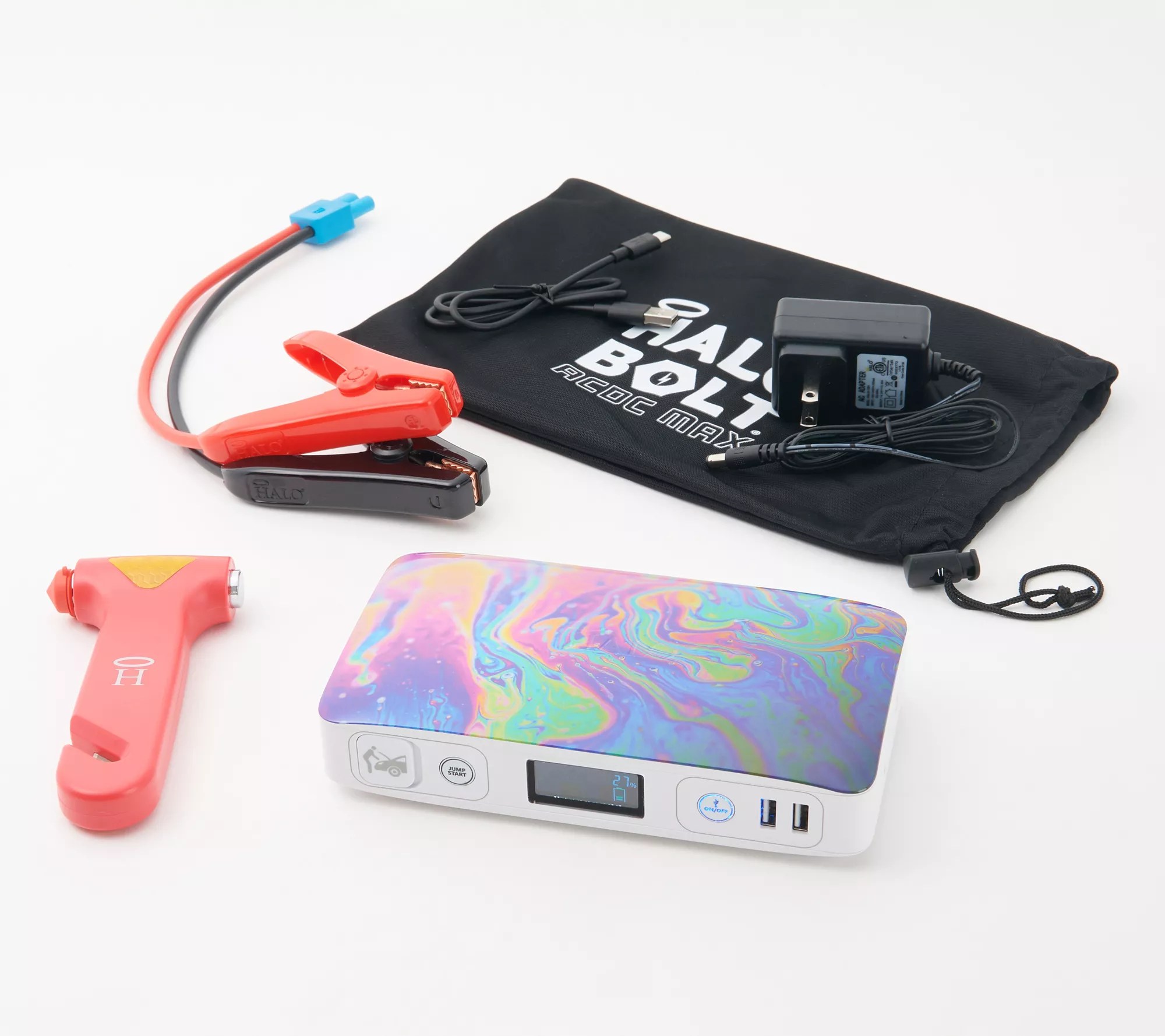 HALO Bolt ACDC Max Jump Starter w/ Emergency Tool & AC Outlet
