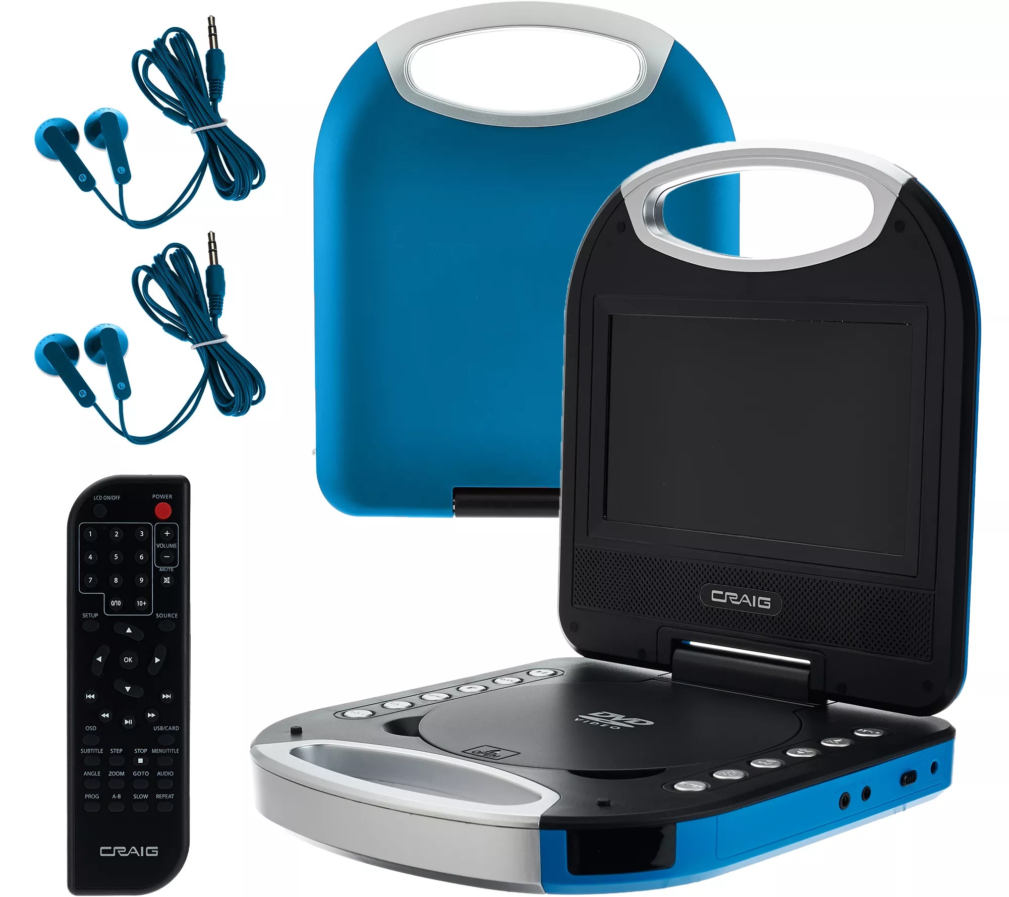 Craig 7" Portable DVD Player Purse Style w/ Accessories - Page 1 — QVC.com
