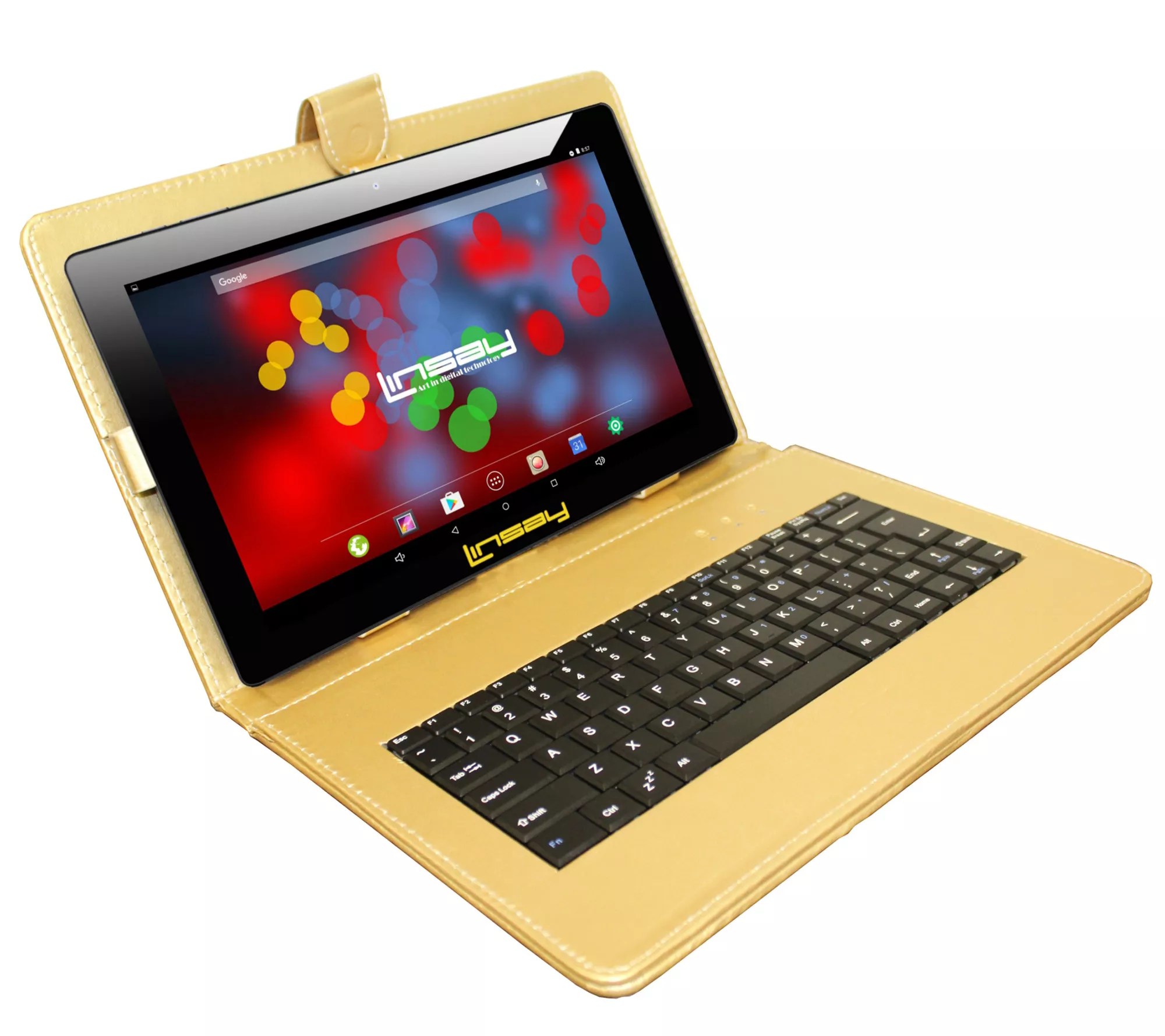 LINSAY 10" IPS Android 10 Tablet 32GB w Keyboard, Holder & Pen