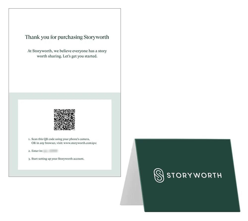 Storyworth Guided Digital Storytelling Prompts with 2 Keepsake Books