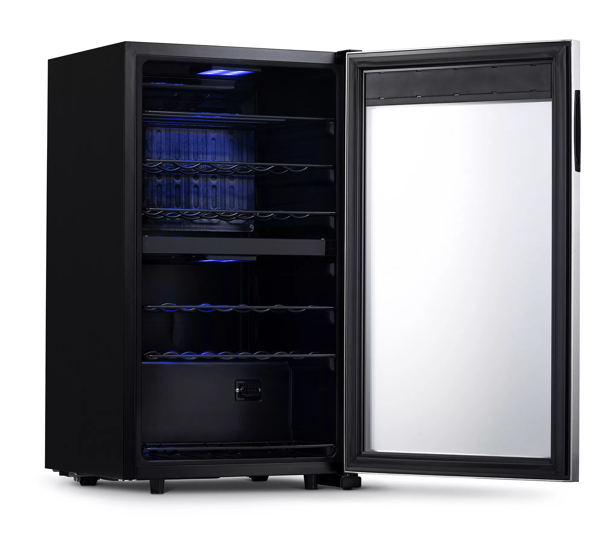 NewAir Freestanding 28Bottle DualZone Compressor Wine Fridge