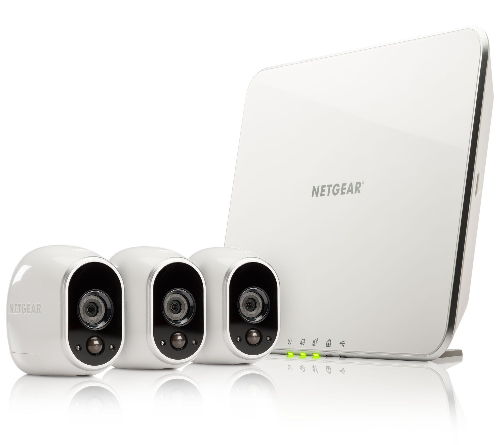 (QVC) Q2 Arlo by NETGEAR 3Pack Cameras Indoor/Outdoor WireFree HD