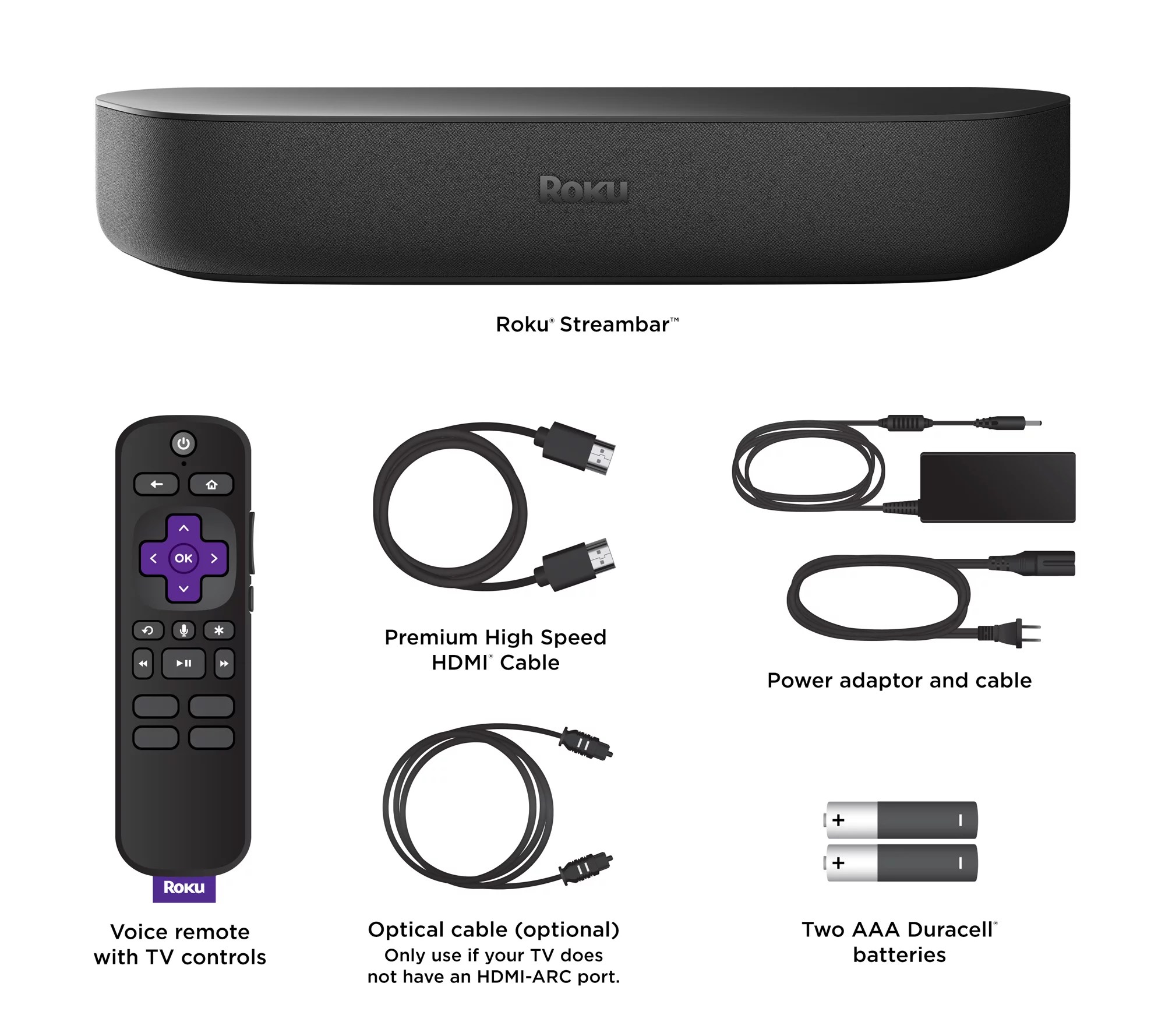 Roku Streambar 4K Streaming Player and Soundbar with Voice Remote