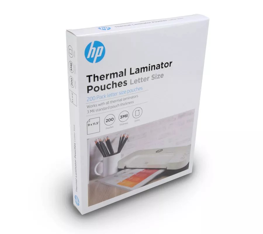 HP S200 Laminator Pouches Letter Size 200 Count