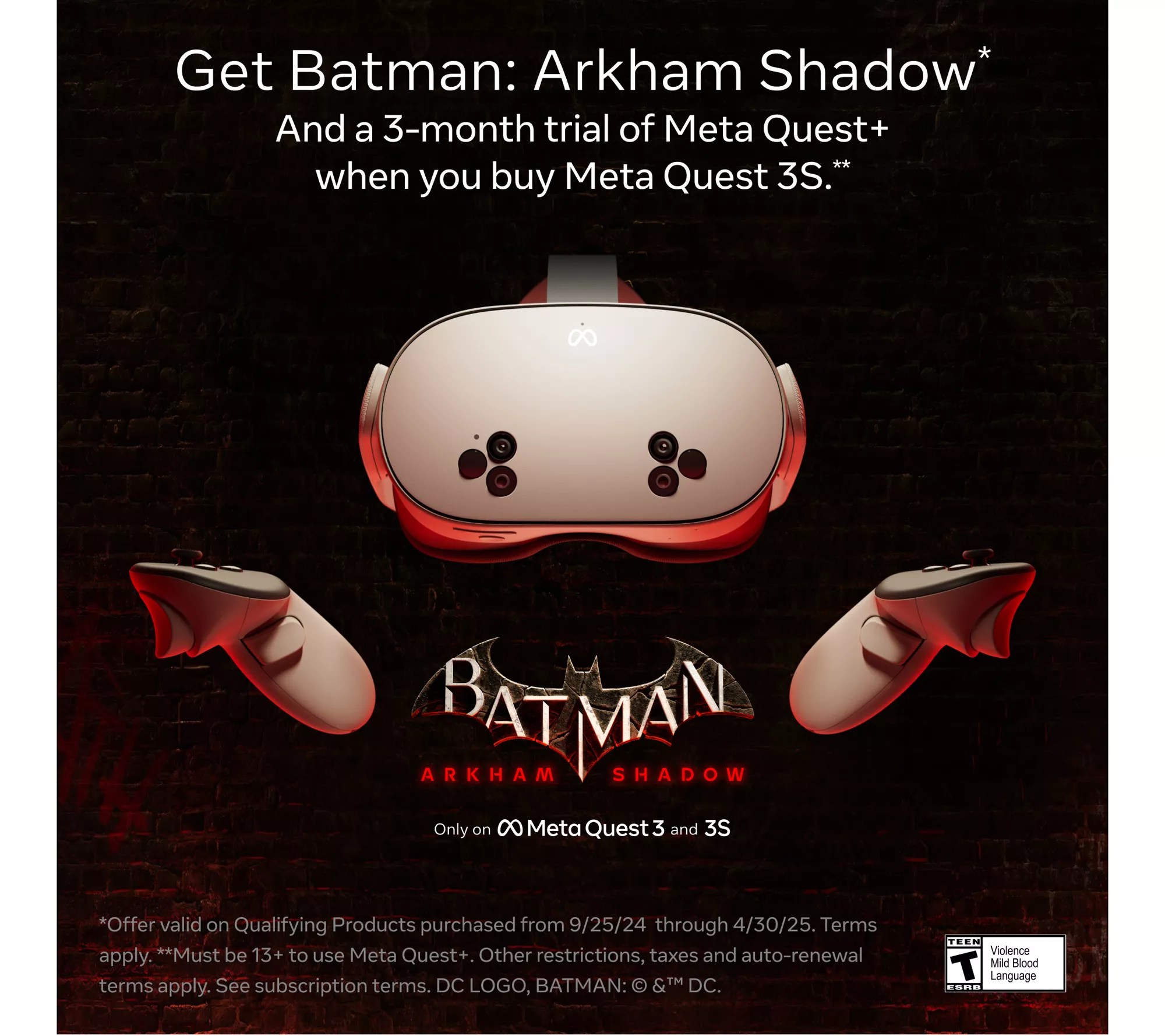 Meta Quest 3S Virtual Reality & Mixed Reality Headset 256GB w/ Elite