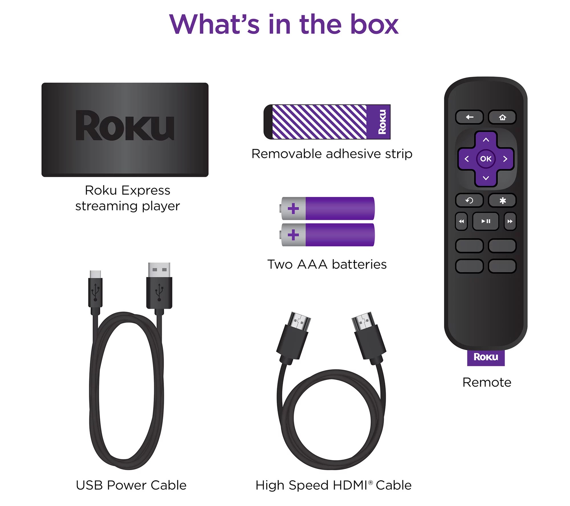 Roku Express Set of 2 HD Streaming Devices with 2 Vouchers