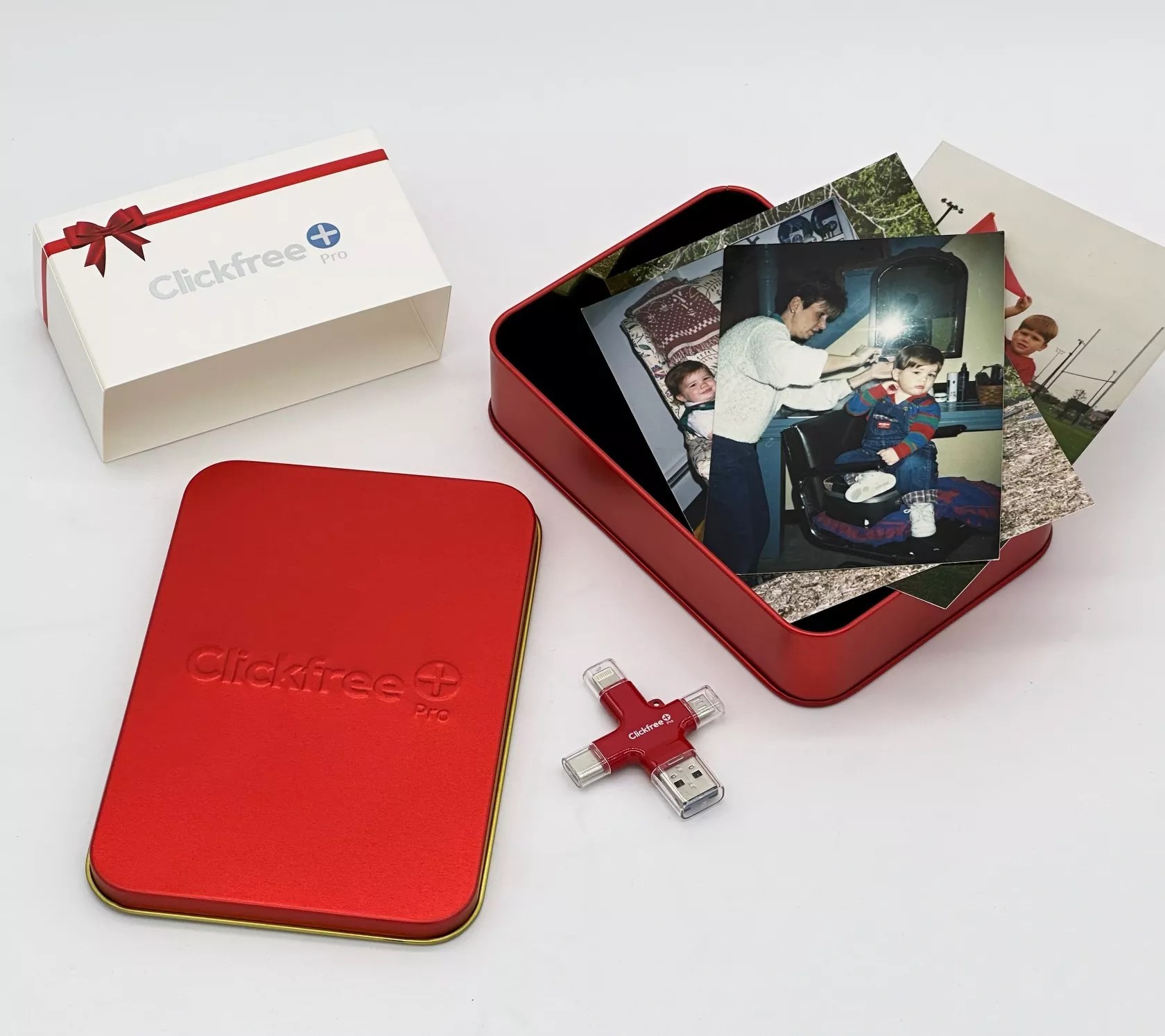 Clickfree Pro 64GB Photo & Video Storage Device with Gift Tin - QVC.com
