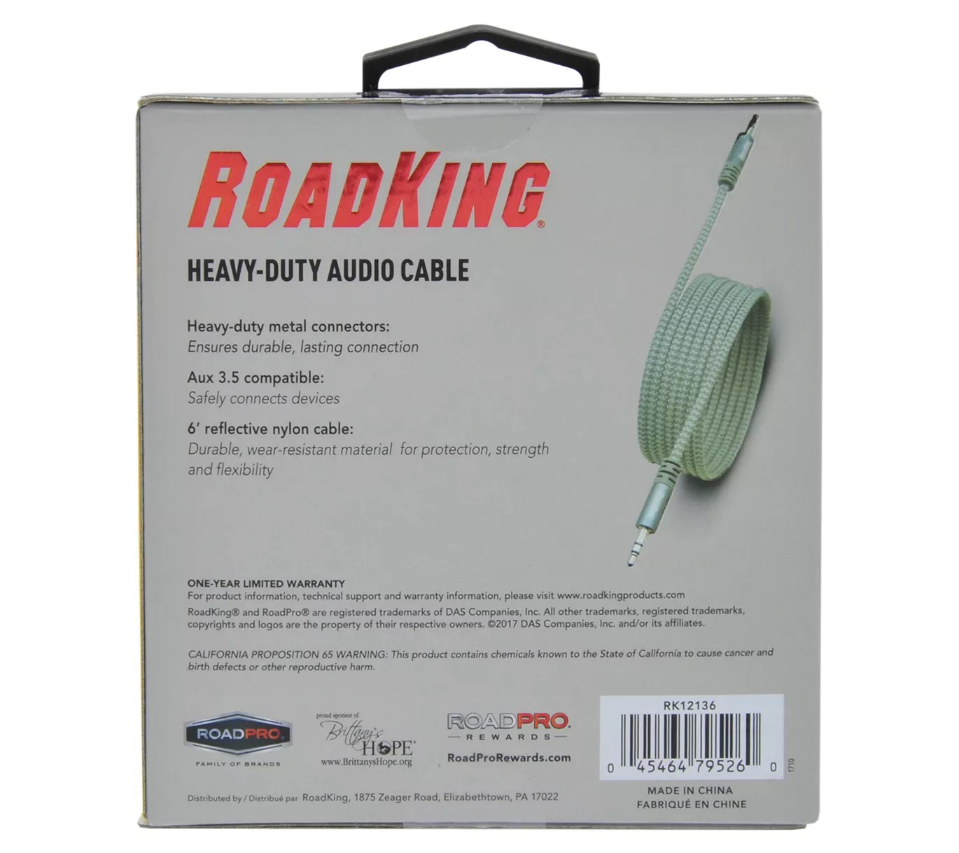 RoadKing 6' HeavyDuty Audio Cable