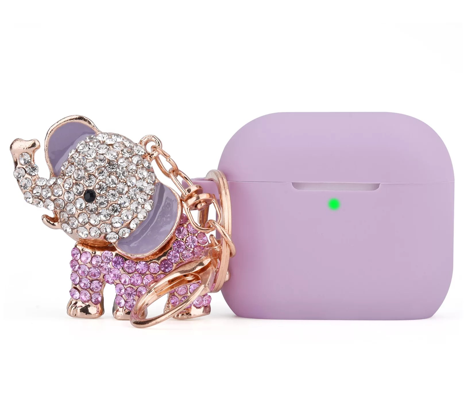 WorryFree Gadgets Apple AirPod Silicone Case w/Bling Elephant