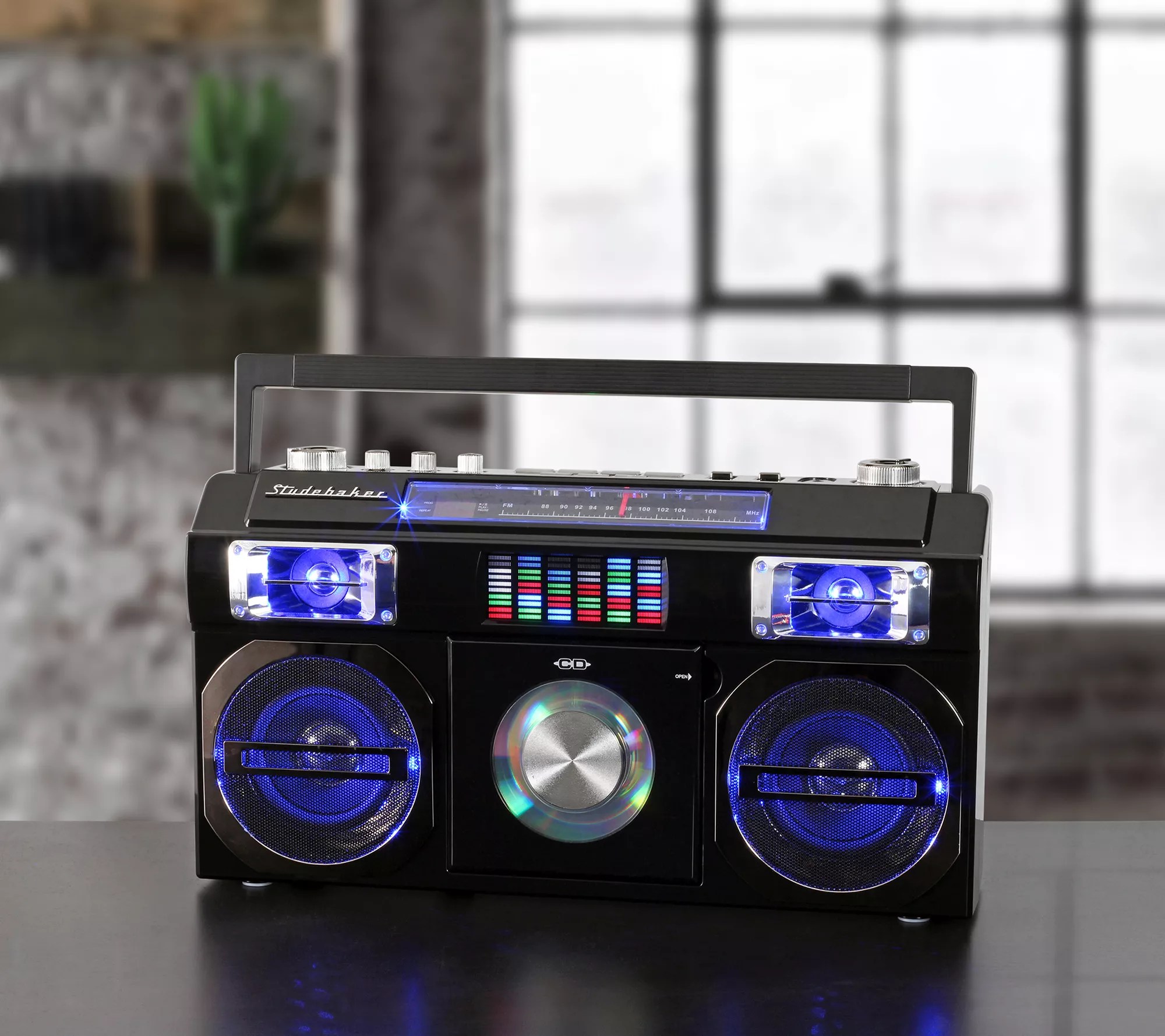 Studebaker Retro Street Bluetooth Boombox with CD Player & Radio