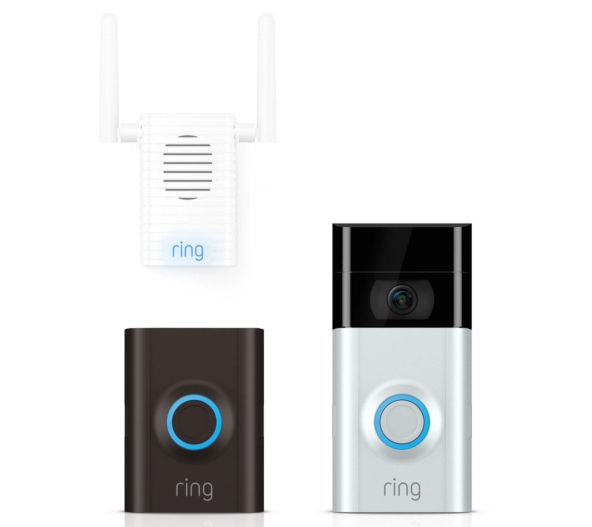 All New Ring Video Doorbell 2 Hd Monitoring W Chime Pro 3yr