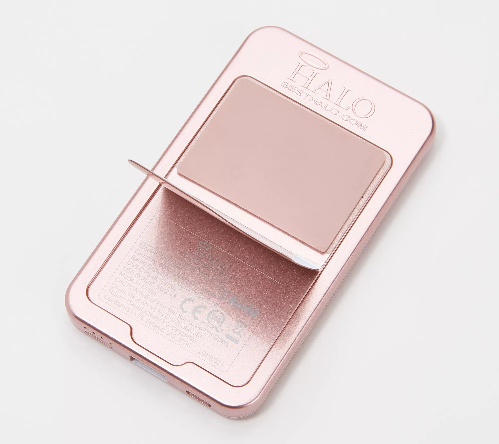 (QVC) HALO Pocket Power 6000 Portable Charger with 3 Cables