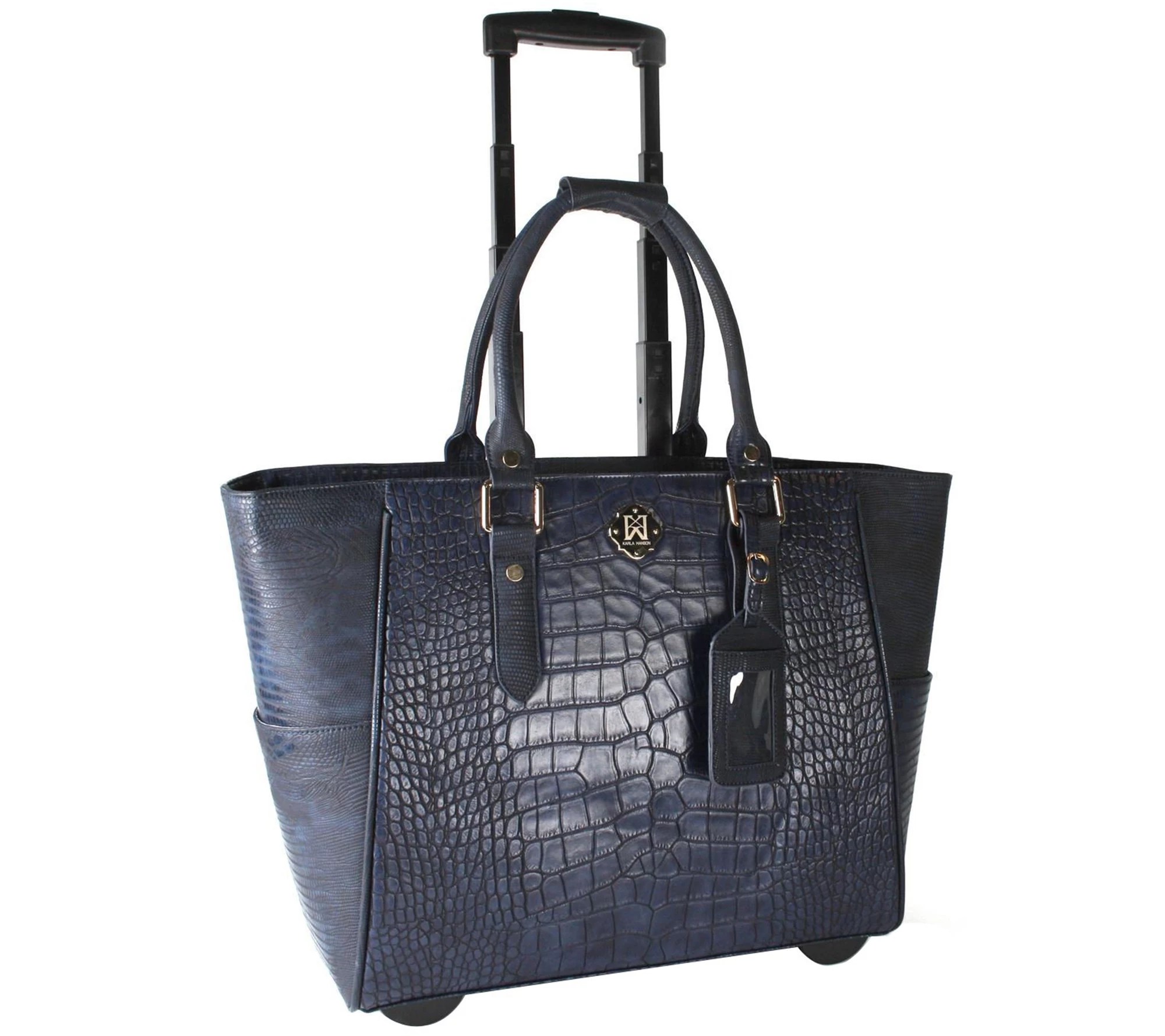 Karla Hanson ToteStyle Rolling CarryOn Luggage Bag Sophia