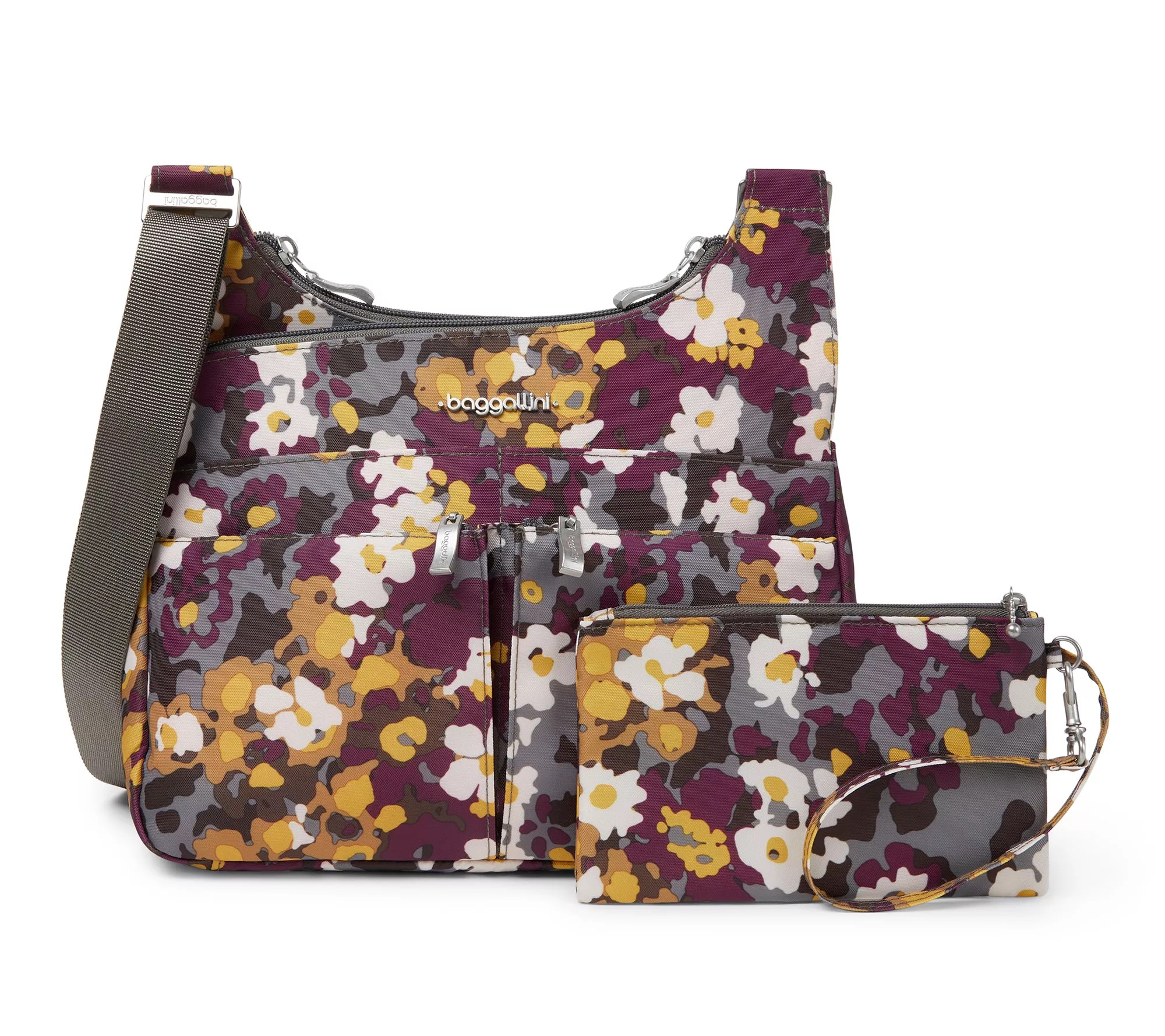 Baggallini Washable Crossover Crossbody w/ RFID Wristlet