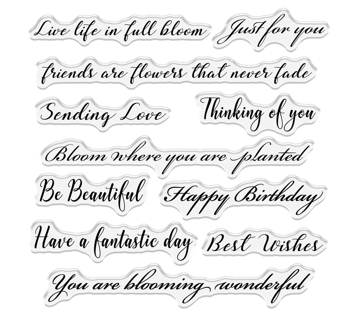 Floral Creations 51pc Flower Die and Sentiment tamp Set