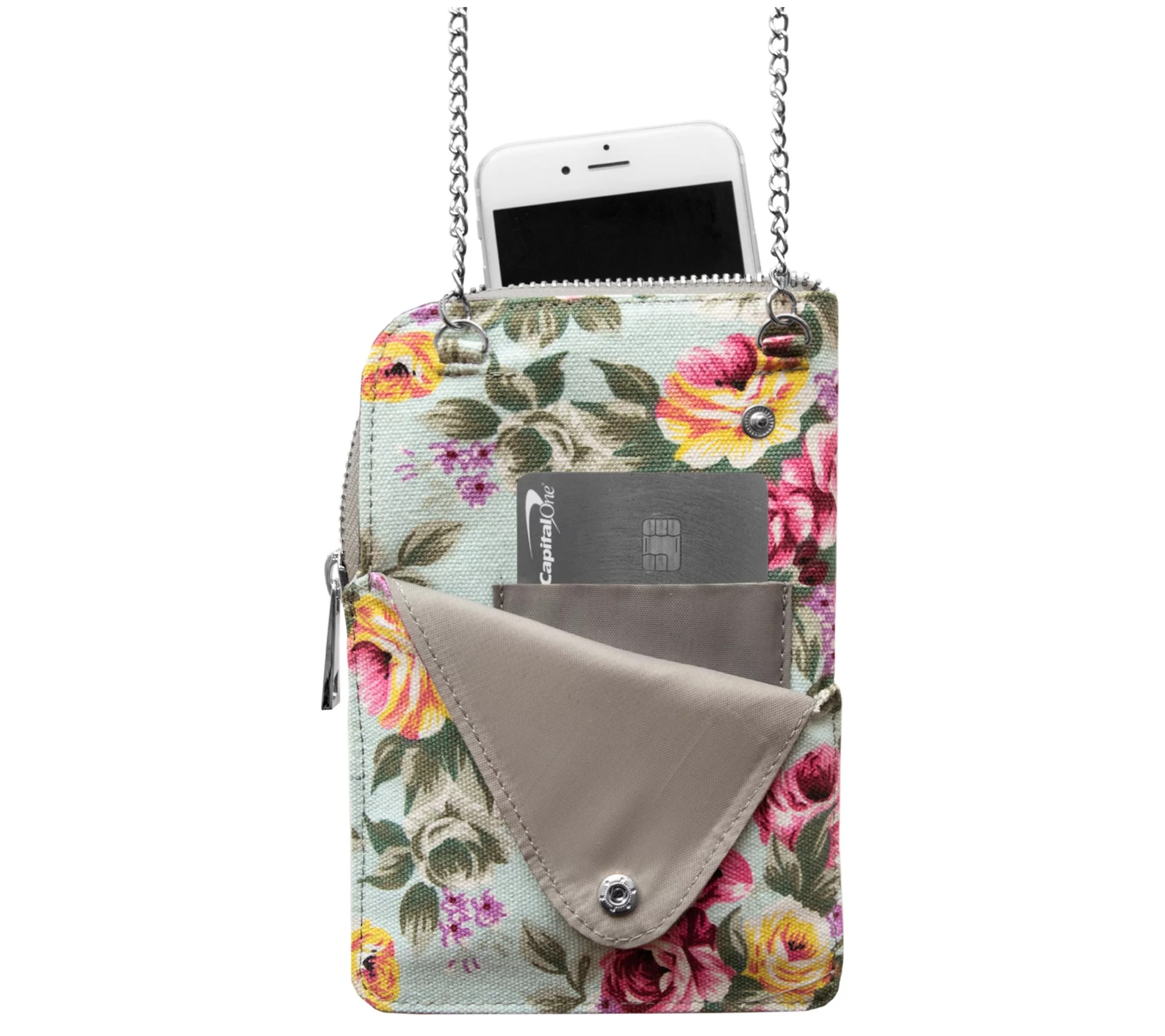 Little Earth NFL Floral Canvas Smart Purse