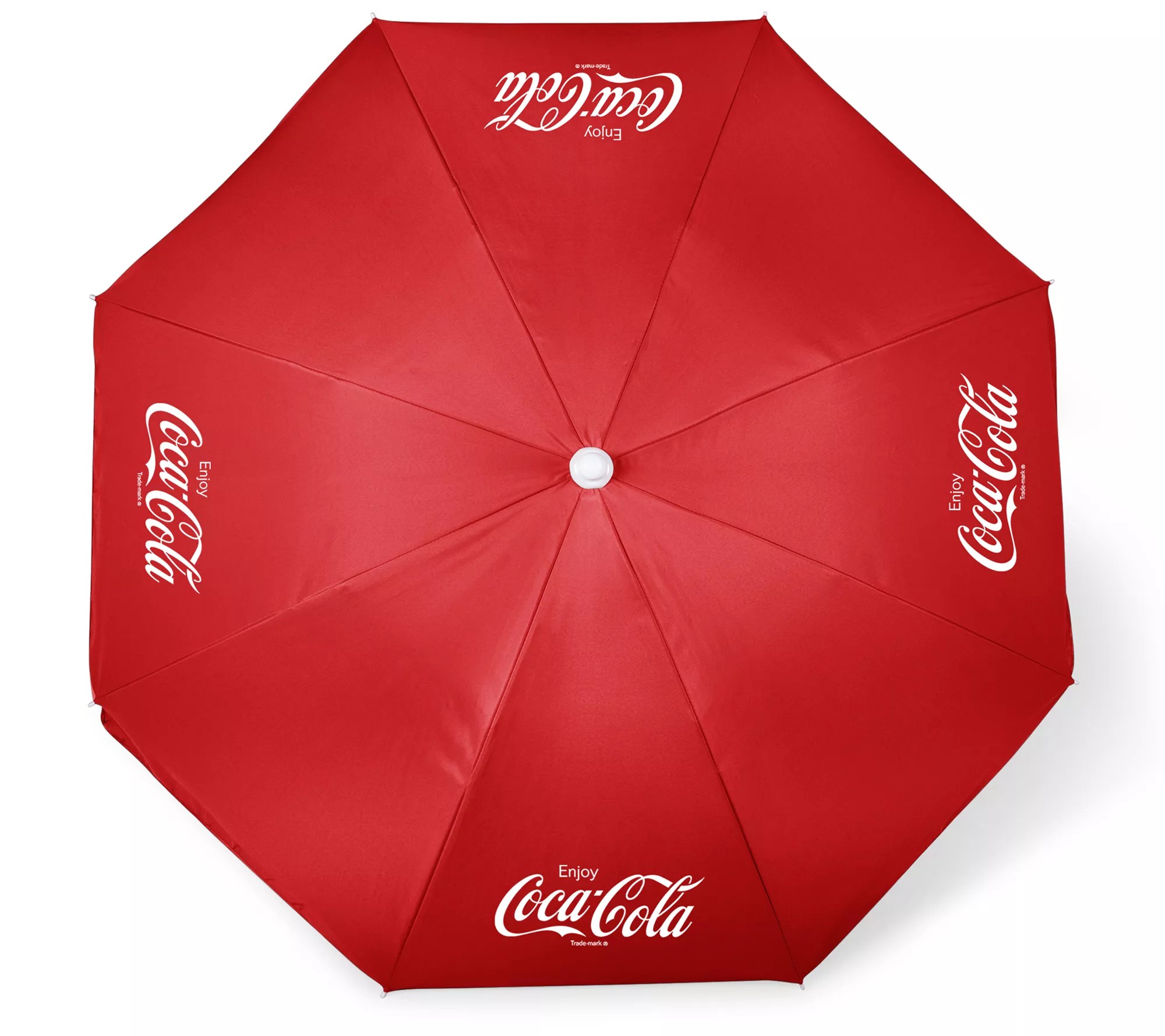 Picnic Time CocaCola 5.5 ft. Portable Beach Umbrella