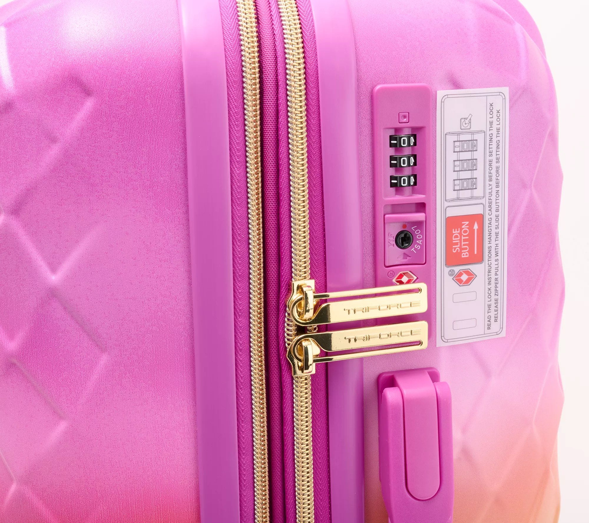 Triforce Hardside CarryOn with Beauty Case and 3 Packing Cubes