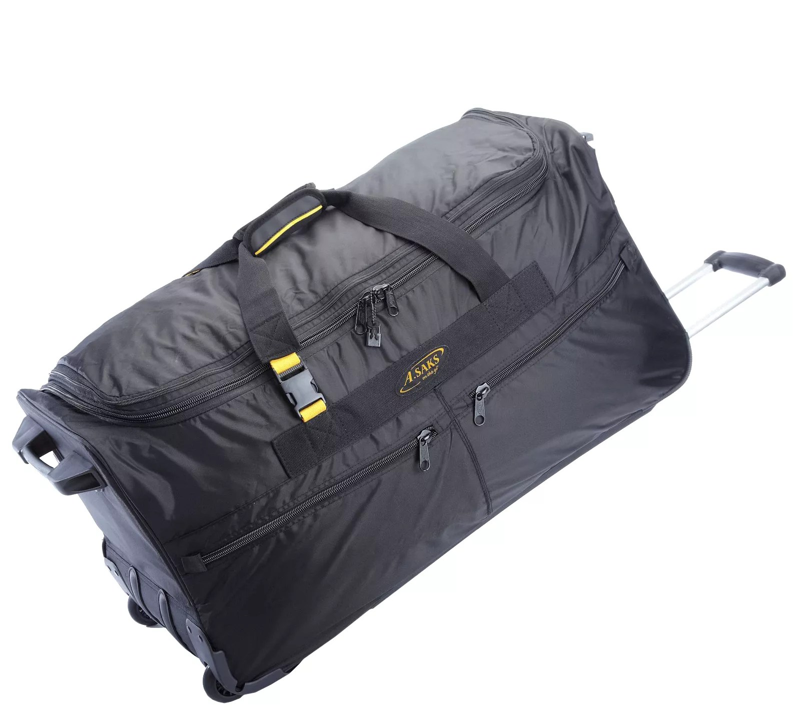 A.Saks 31" Expandable Rolling Upright Duffel Bag