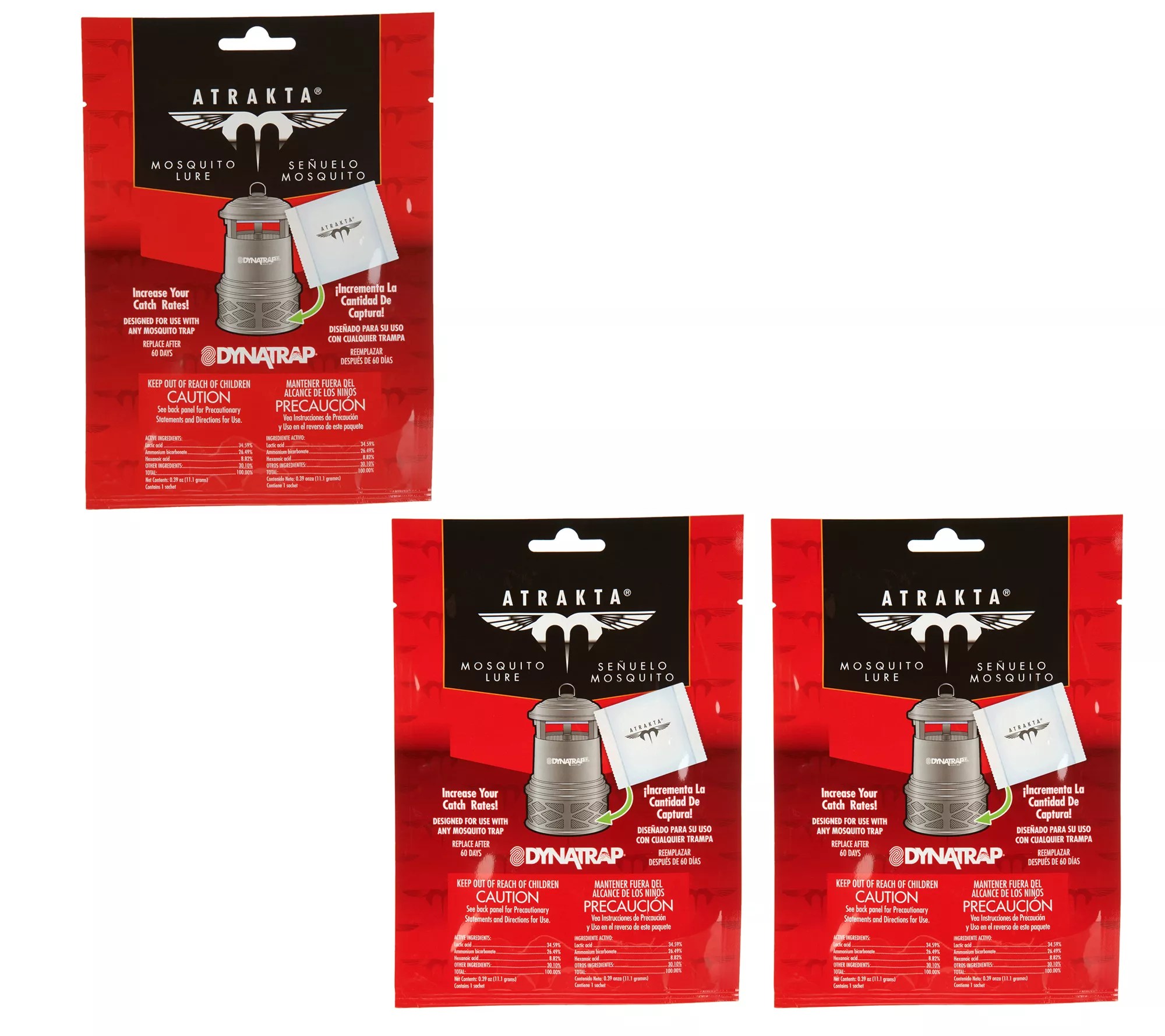 DynaTrap 60 or 120 Day Supply of Atrakta Mosquito Lure - QVC.com