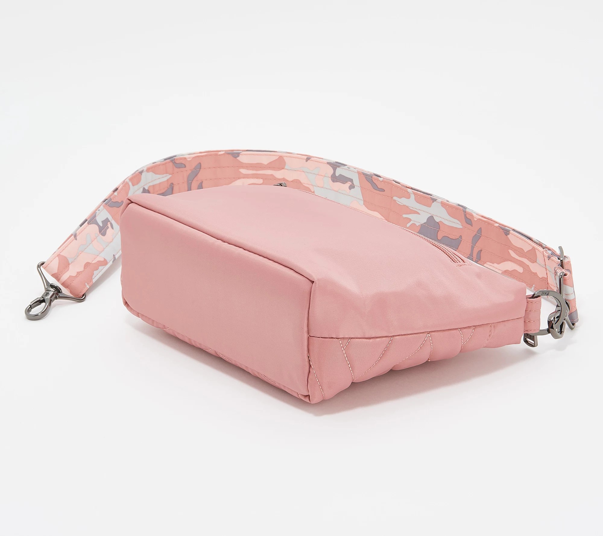 Lug RFID Quilted Crossbody with Printed Strap Flare