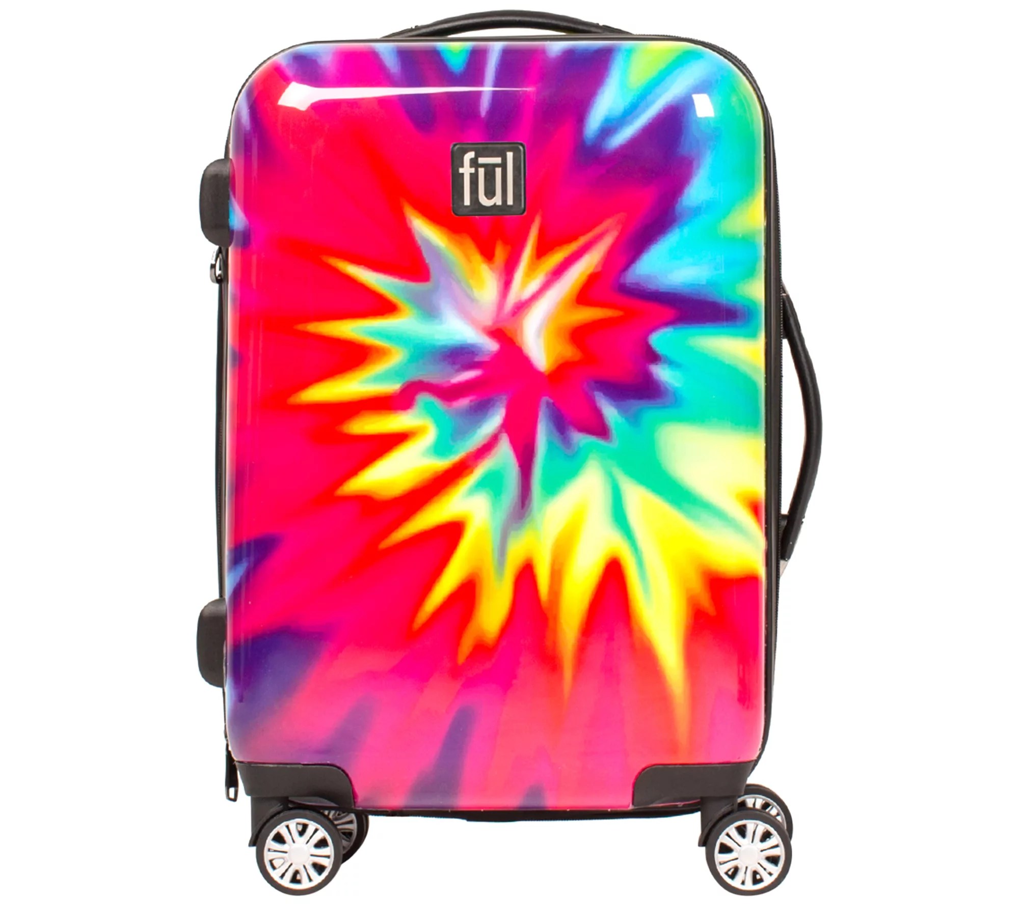 FUL TieDye Swirl 20" Expandable Spinner Rolling Luggage